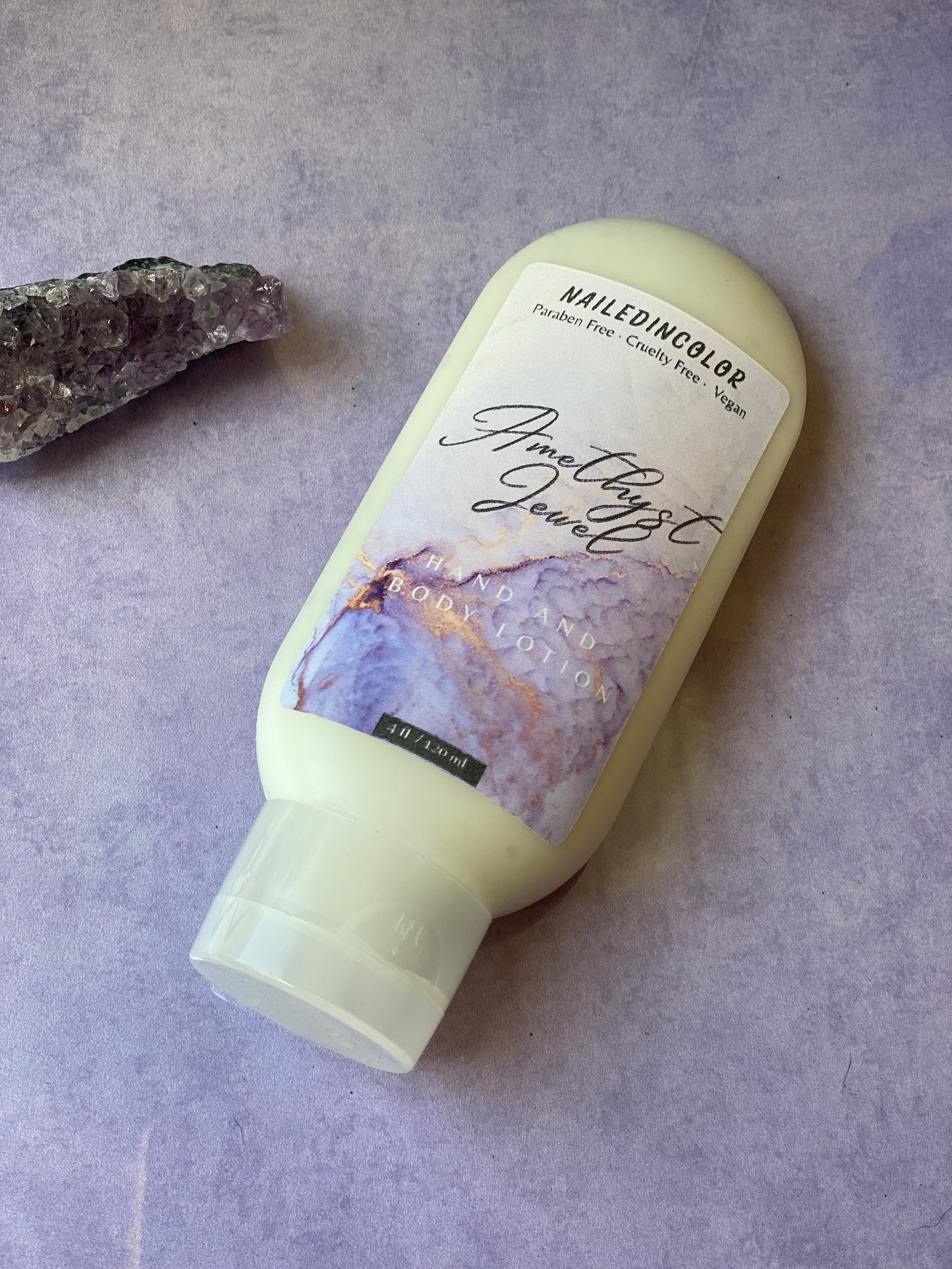 Amethyst Jewel Goats' Milk Hand & Body Lotion by NailedInColor Women's Moisturizer Scented Skin Health