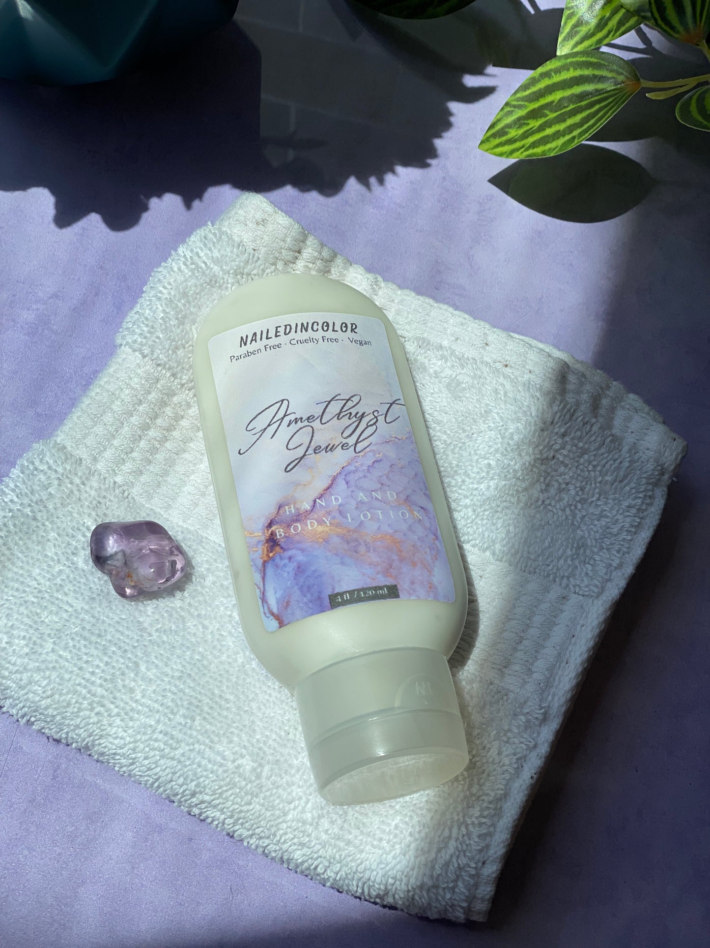 Amethyst Jewel Goats' Milk Hand & Body Lotion by NailedInColor Women's Moisturizer Scented Skin Health