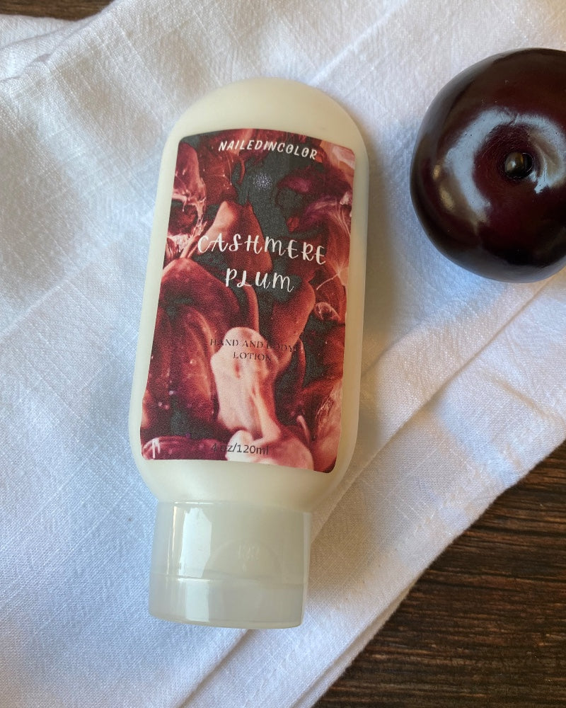 Cashmere Plum Goats' Milk Hand & Body Lotion by NailedInColor Women's Scented Skin Care Moisturizer