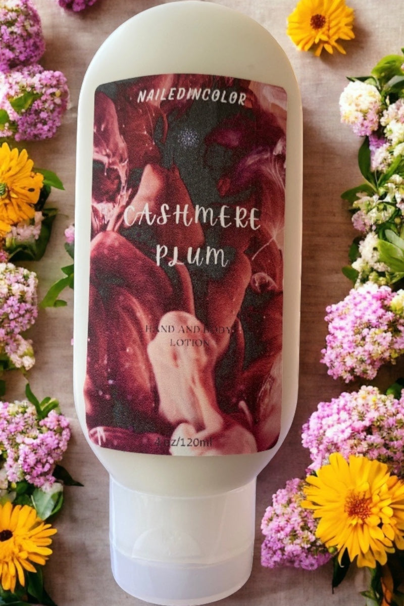 Cashmere Plum Goats' Milk Hand & Body Lotion by NailedInColor Women's Scented Skin Care Moisturizer