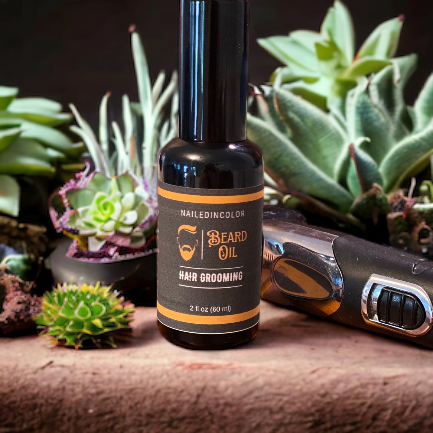 Unscented Natural Beard Oil for Men by NailedInColor Beard Management Skin Protection Grooming Unscented