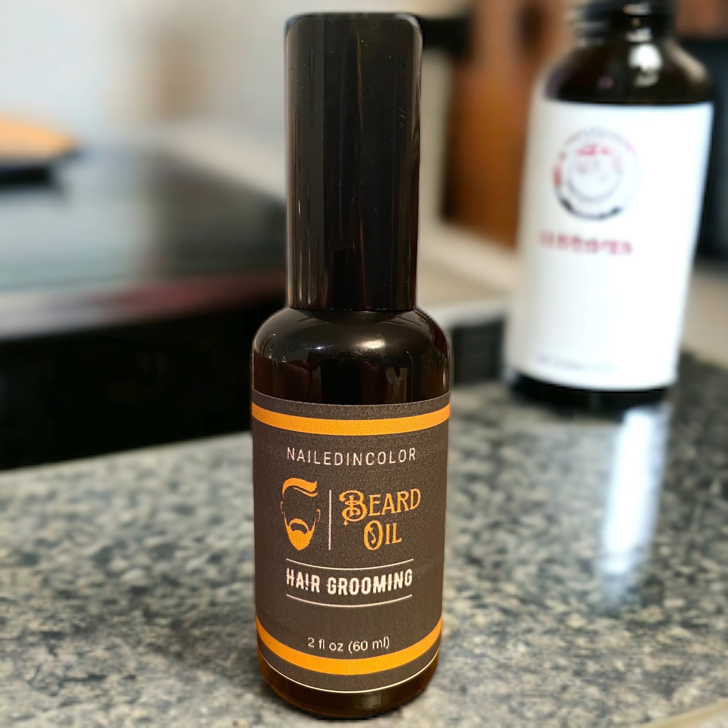 Unscented Natural Beard Oil for Men by NailedInColor Beard Management Skin Protection Grooming Unscented