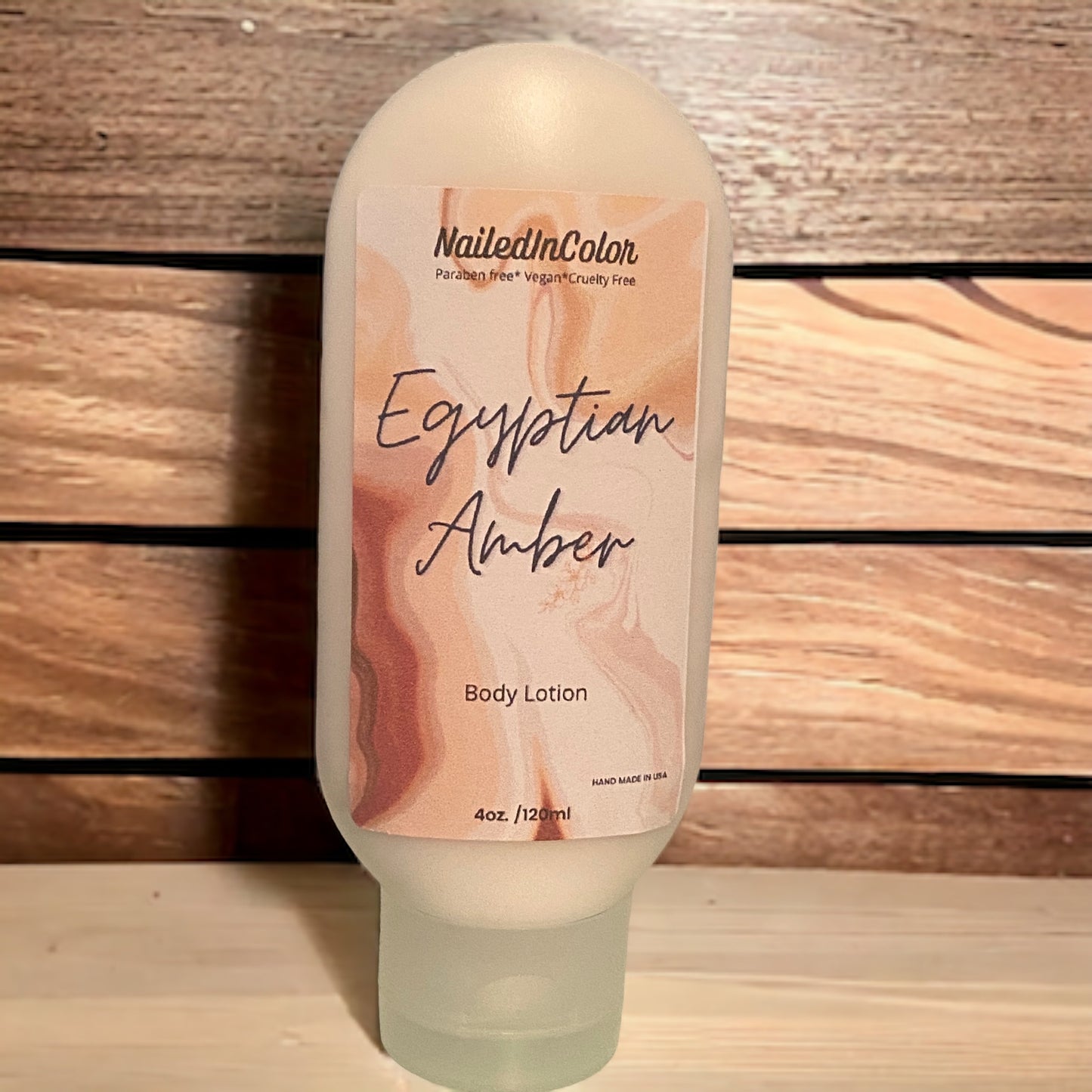 Egyptian Amber Light Scent Goats' Milk Hand & Body Lotion by NailedInColor Women's Scented Skin Healthy Moisturizer and Skin Care
