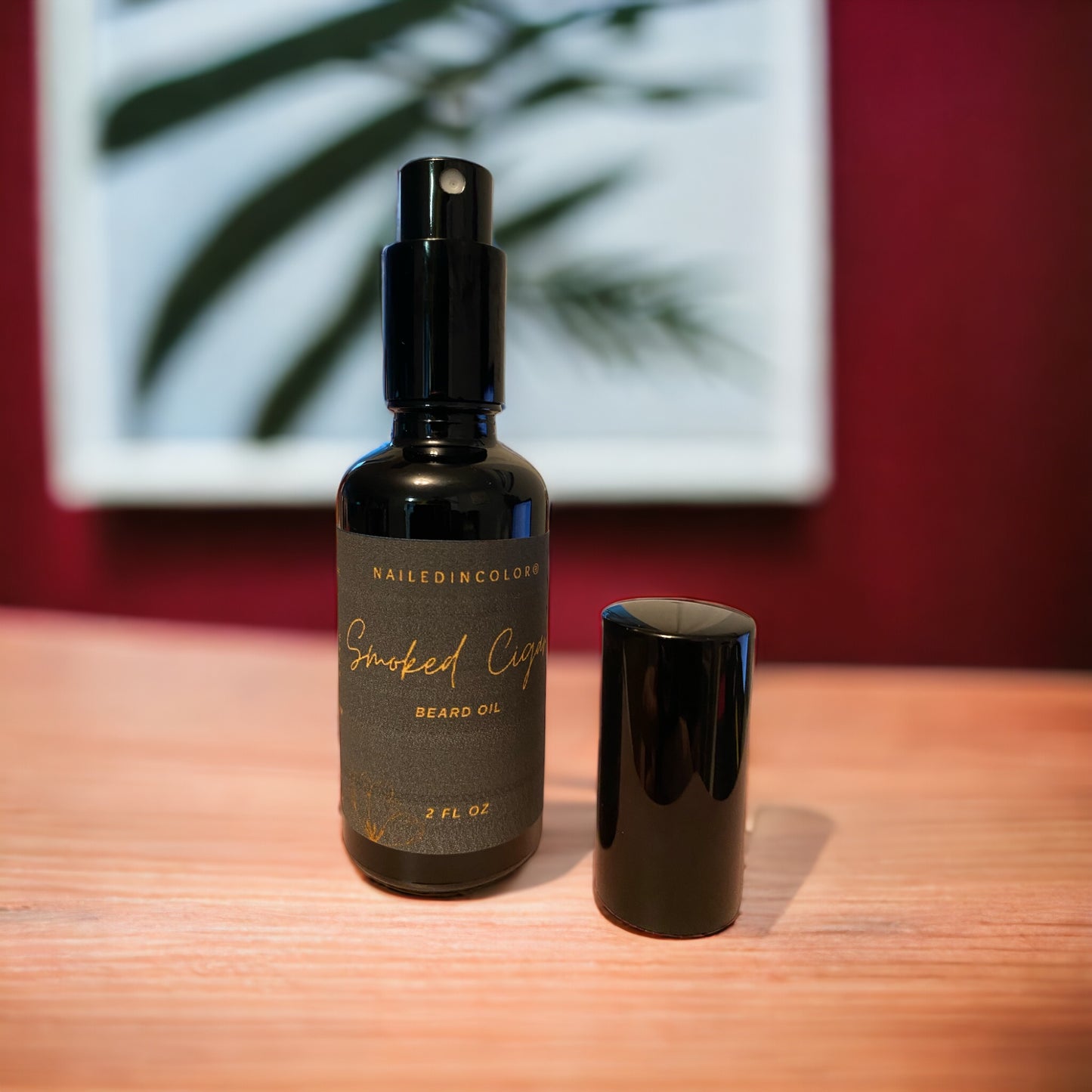 Smoked Cigar Beard Oil for Men by NailedInColor Healthy Skin Beard Management Grooming Smoothing
