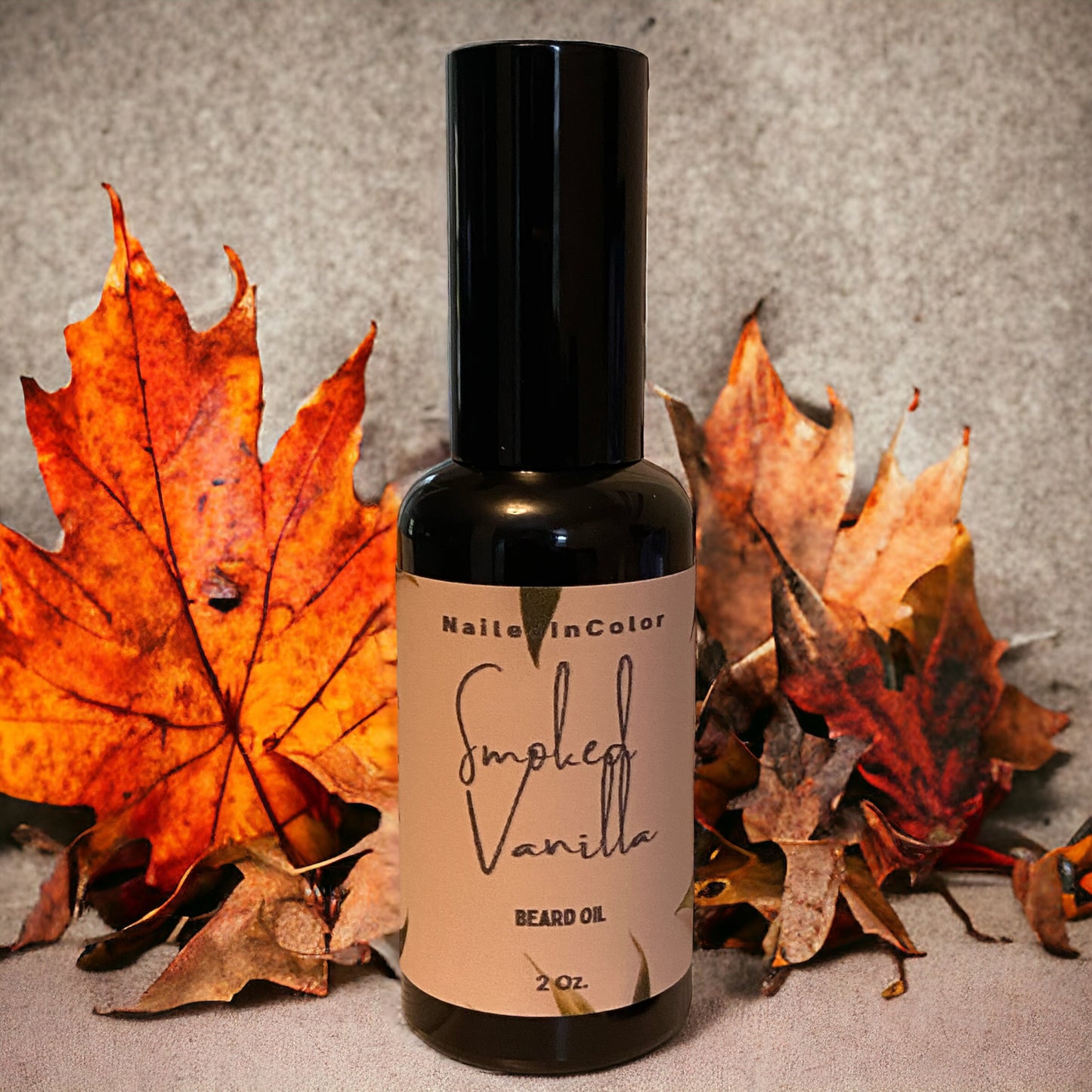 Smoked Vanilla Scented Beard Oil for Men by NailedInColor Skin Healthy Men's Toiletry Grooming Management