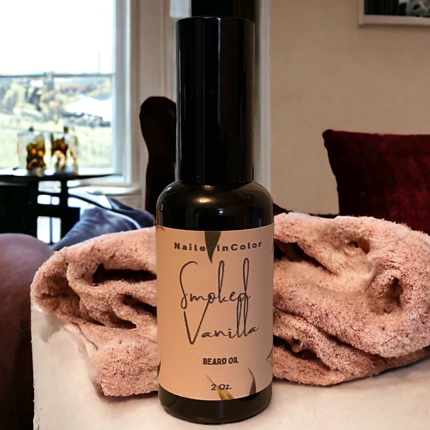 Smoked Vanilla Scented Beard Oil for Men by NailedInColor Skin Healthy Men's Toiletry Grooming Management