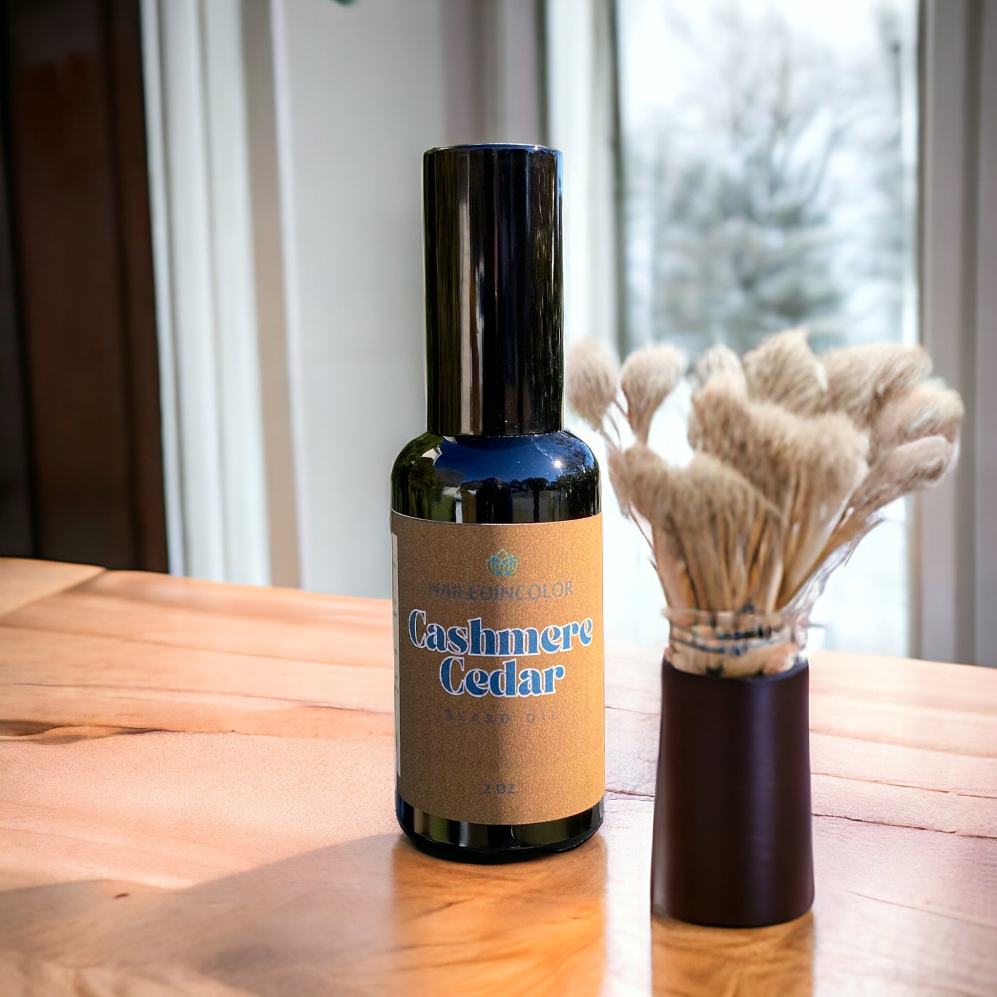 Cashmere Cedar Scented Beard Oil for Men by NailedInColor Beard Management Skin Protection Grooming Moisturizing