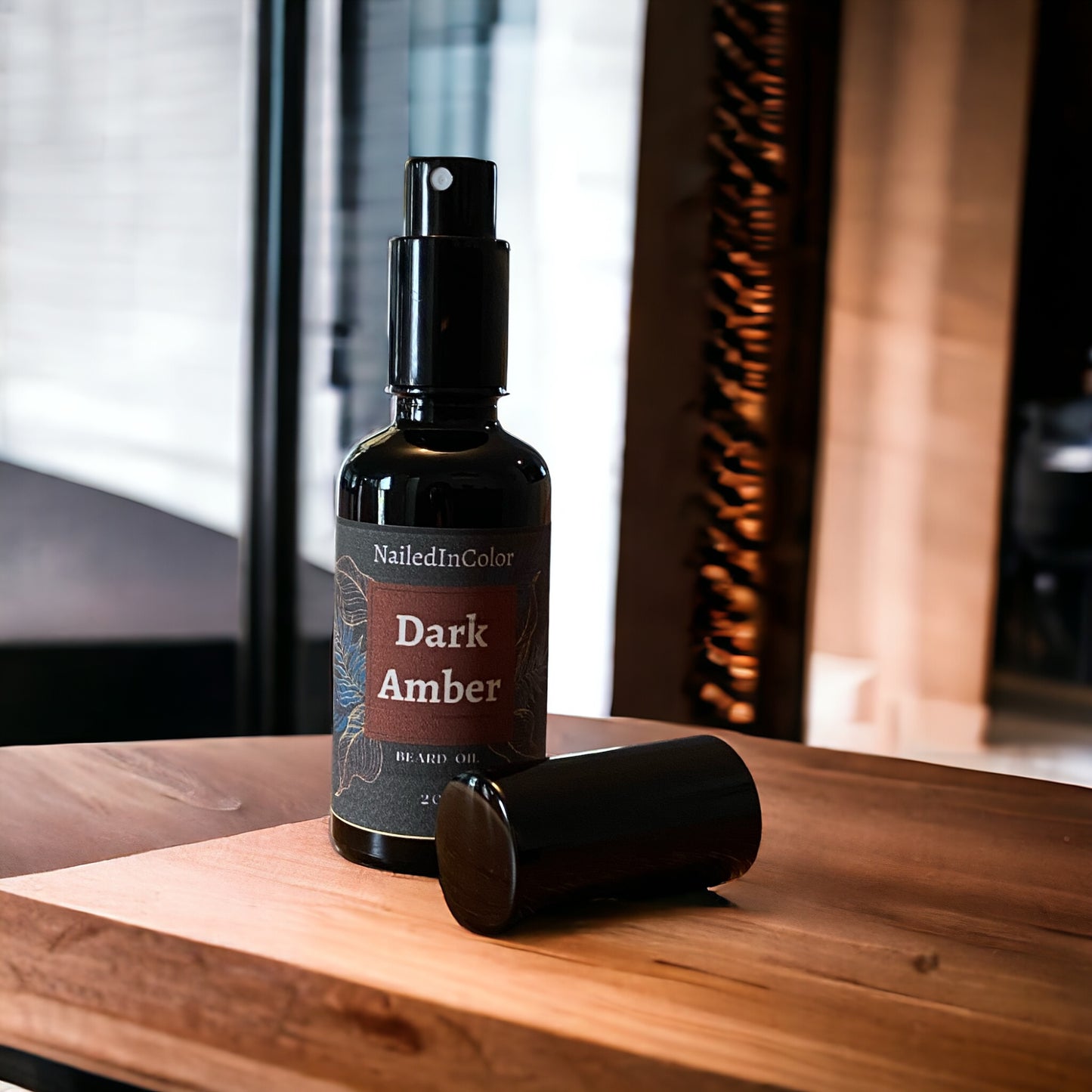 Dark Amber Beard Oil for Men by NailedInColor Skin Care Plus Beard Management Grooming