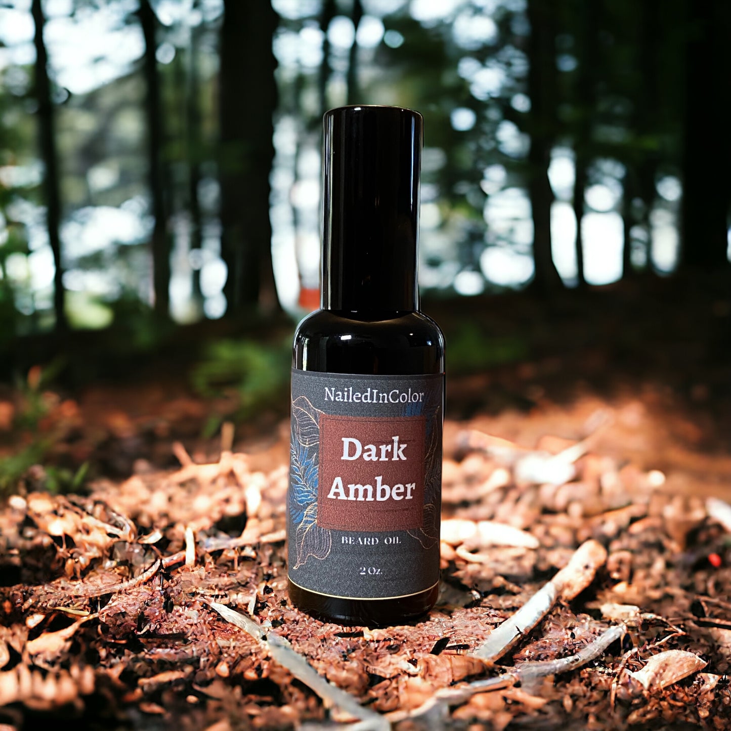 Dark Amber Beard Oil for Men by NailedInColor Skin Care Plus Beard Management Grooming
