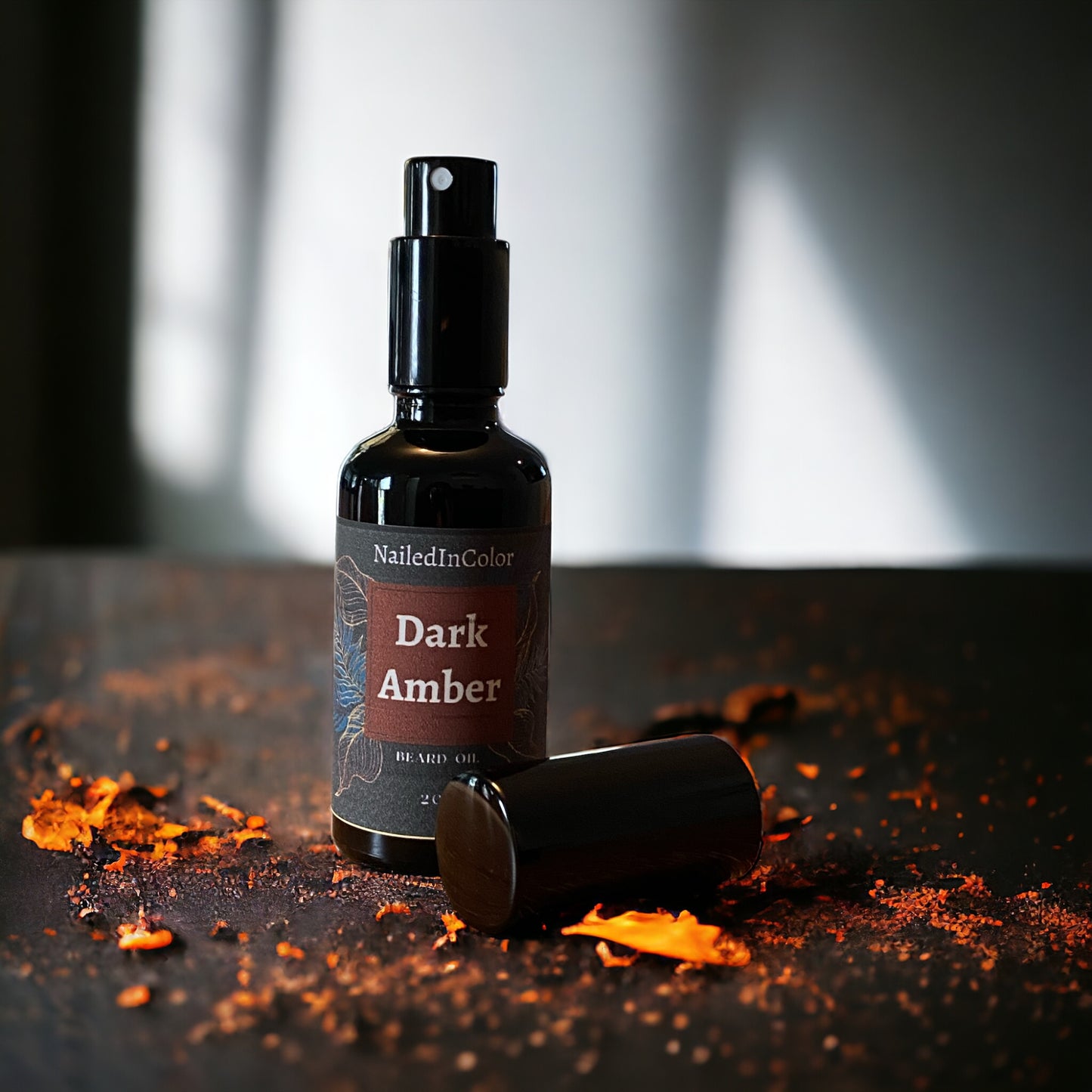 Dark Amber Beard Oil for Men by NailedInColor Skin Care Plus Beard Management Grooming