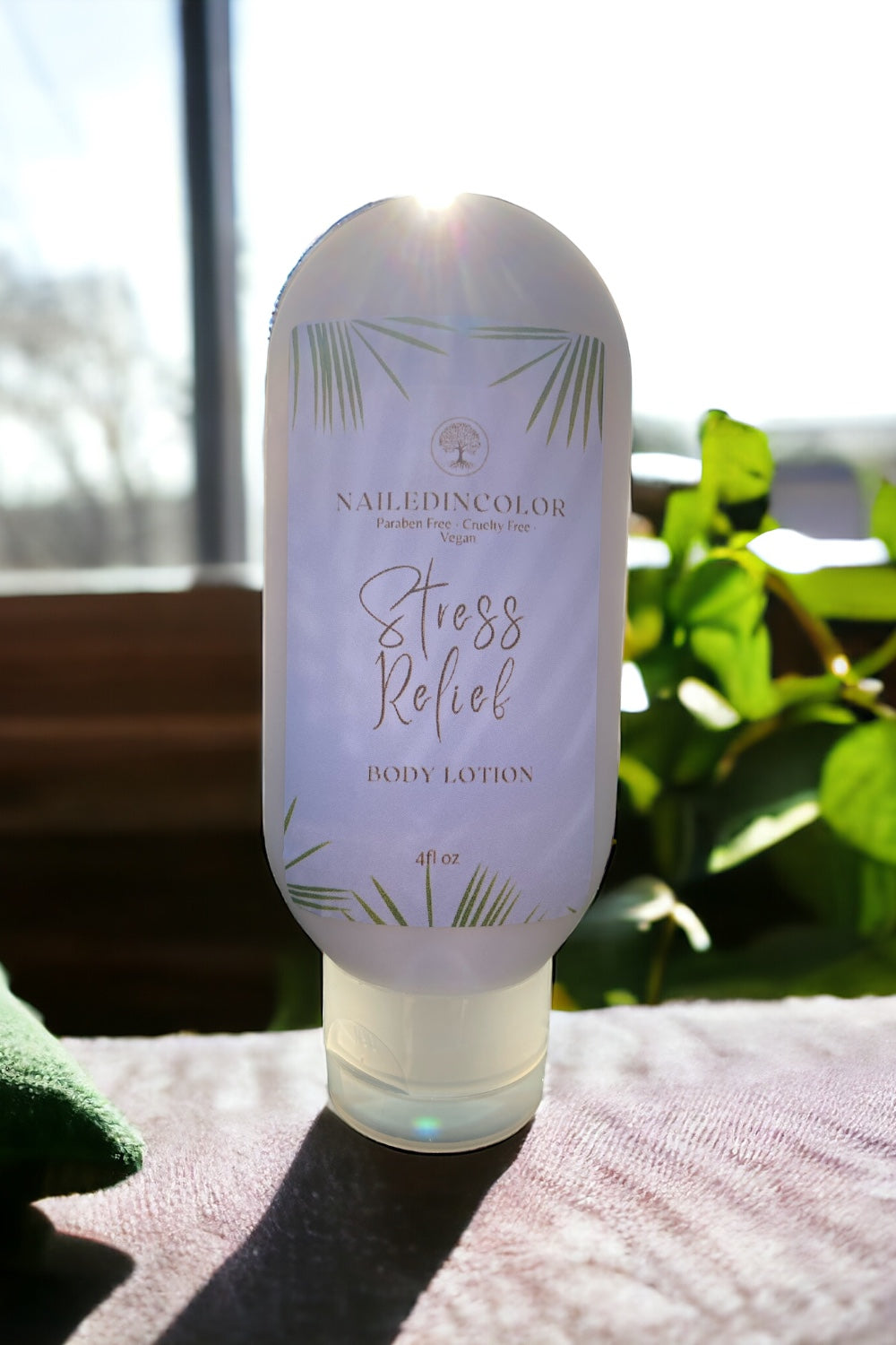 Stress Relief Goats' Milk Hand & Body Lotion by NailedInColor Women's Scented Skin Care Moisturizer Healthy