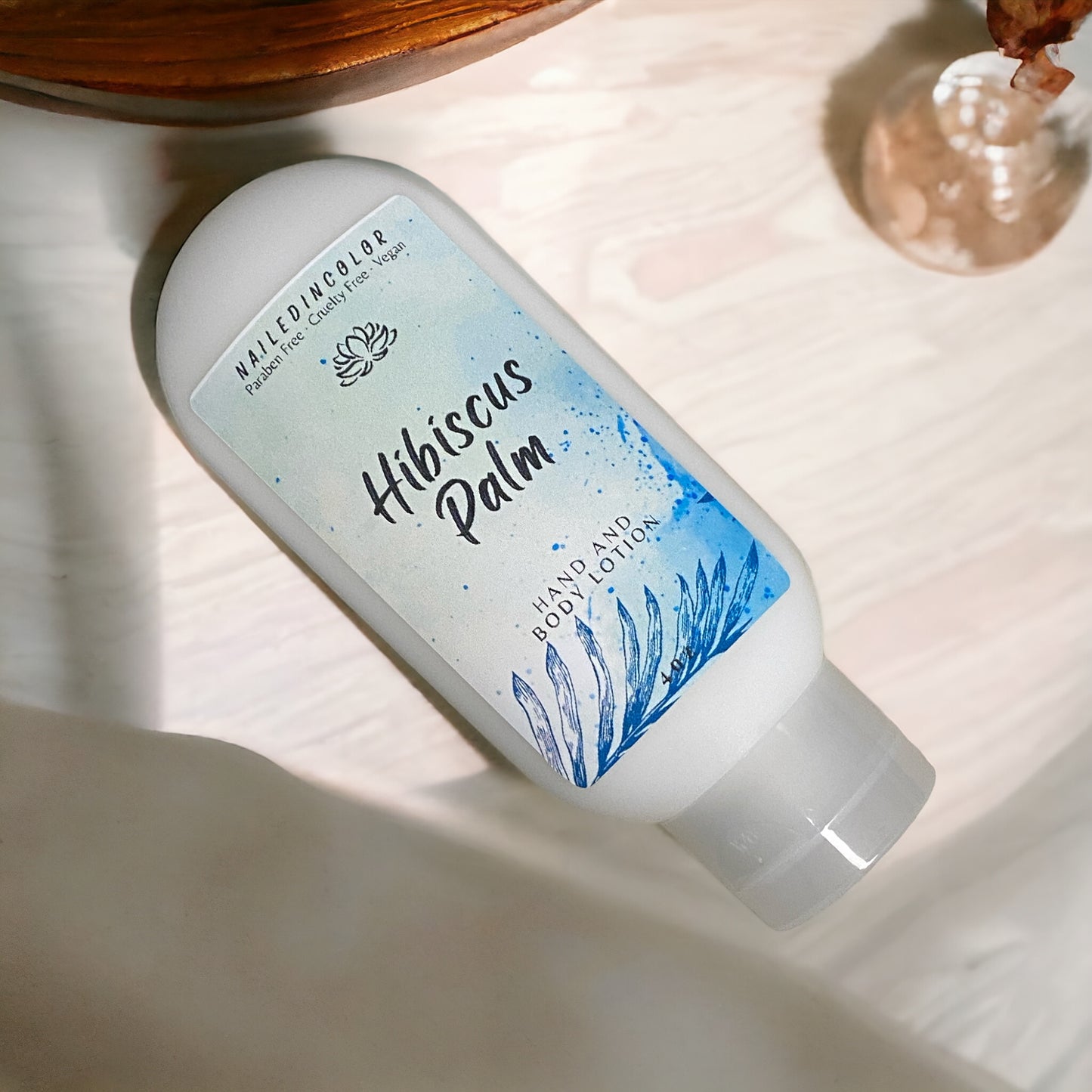 Hibiscus Palm Goats' Milk Hand & Body Lotion by NailedInColor Scented Women's Moisturizer Skin Care