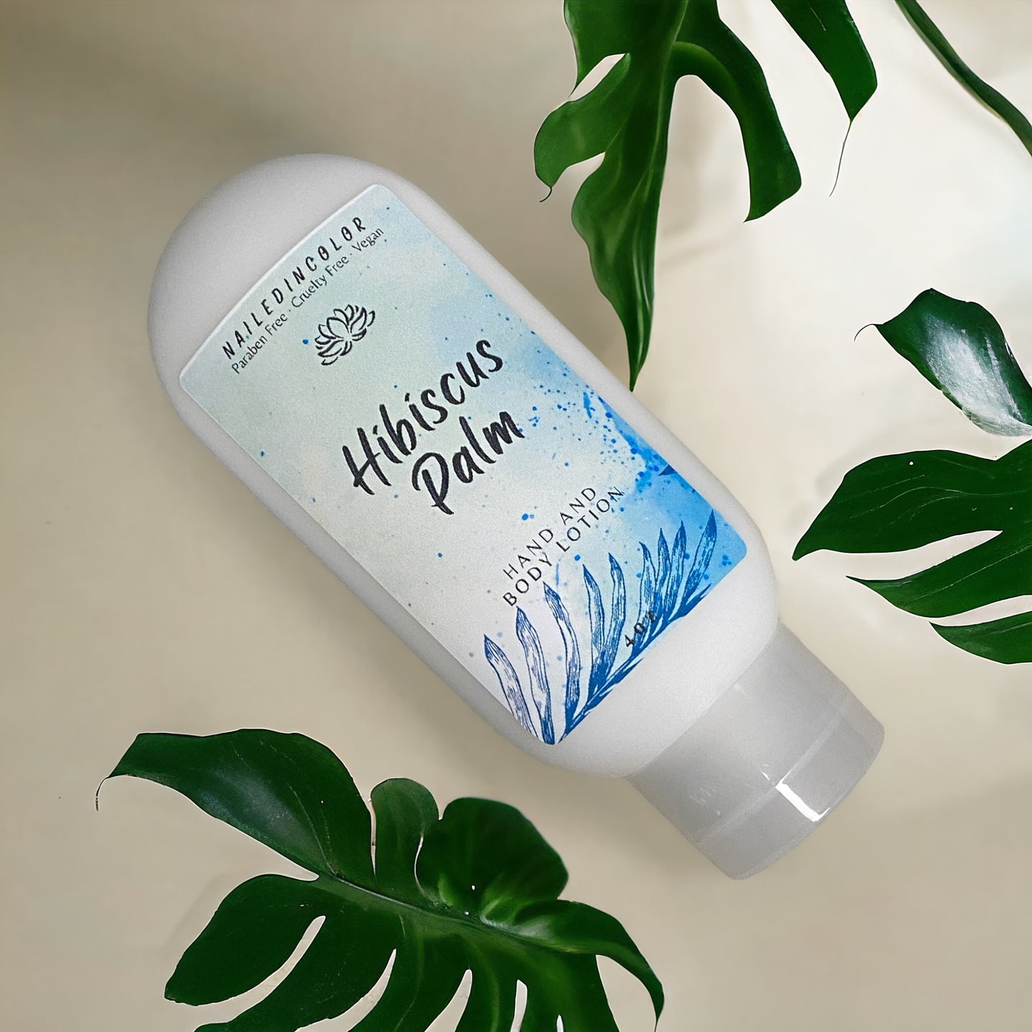 Hibiscus Palm Goats' Milk Hand & Body Lotion by NailedInColor Scented Women's Moisturizer Skin Care