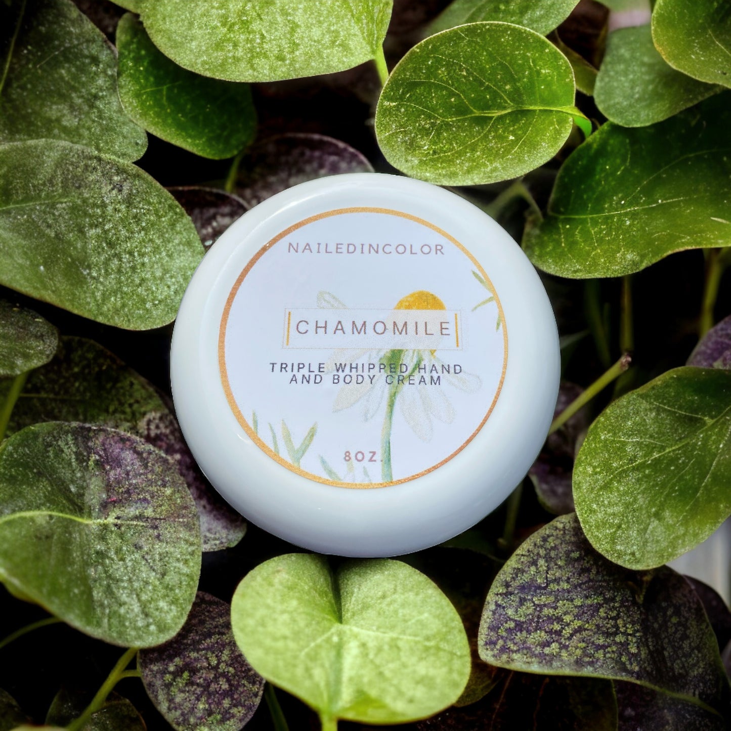 Triple Whipped Hand & Body Cream in Chamomile by NailedInColor Thick Moisturizer Scented Cream for Women
