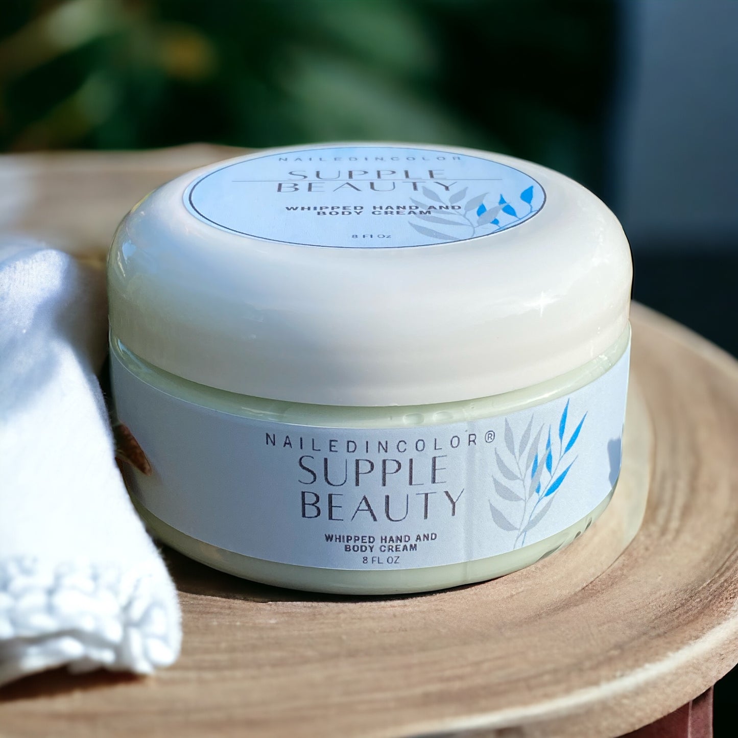 Supple Beauty-Ultra Moisturizing Hand and Body Cream by NailedInColor Extra Thick Scented Women's Skin Care Moisturizer Clean Fresh
