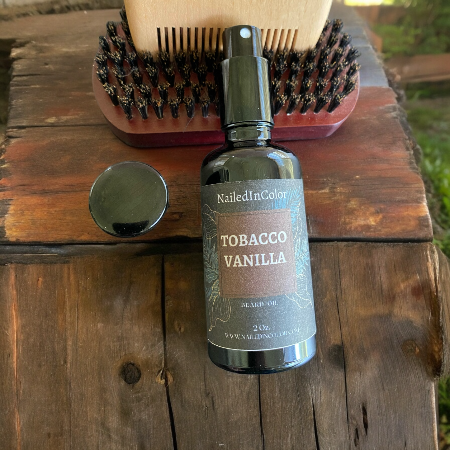 Tobacco Vanilla Scented Beard Oil for Men by NailedInColor Skin Protection Beard Management Moisturized Toiletry Grooming