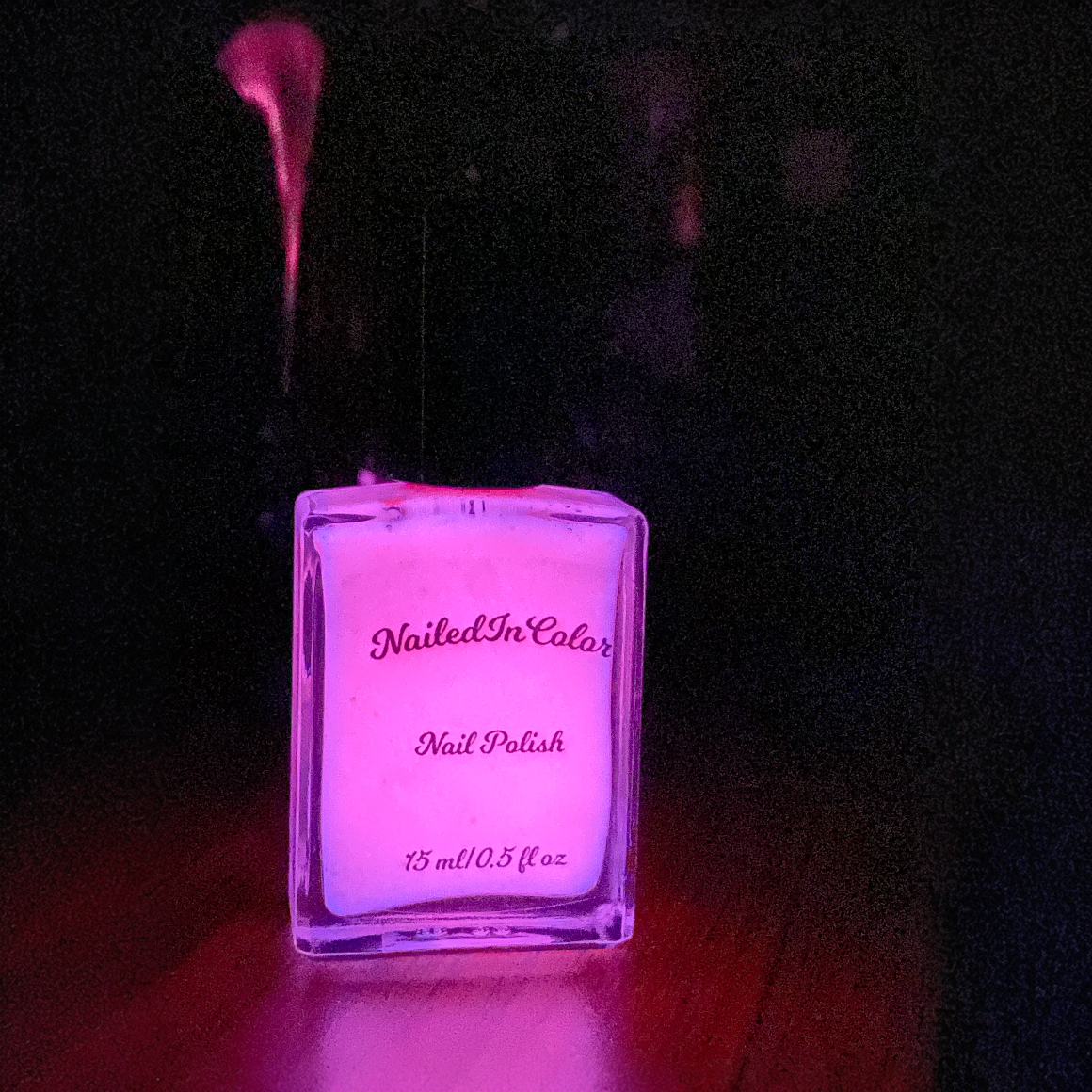 Sunset Bliss-Women's Glow in the Dark Nail Polish Coral to Pink Teens Cosmetic by NailedInColor