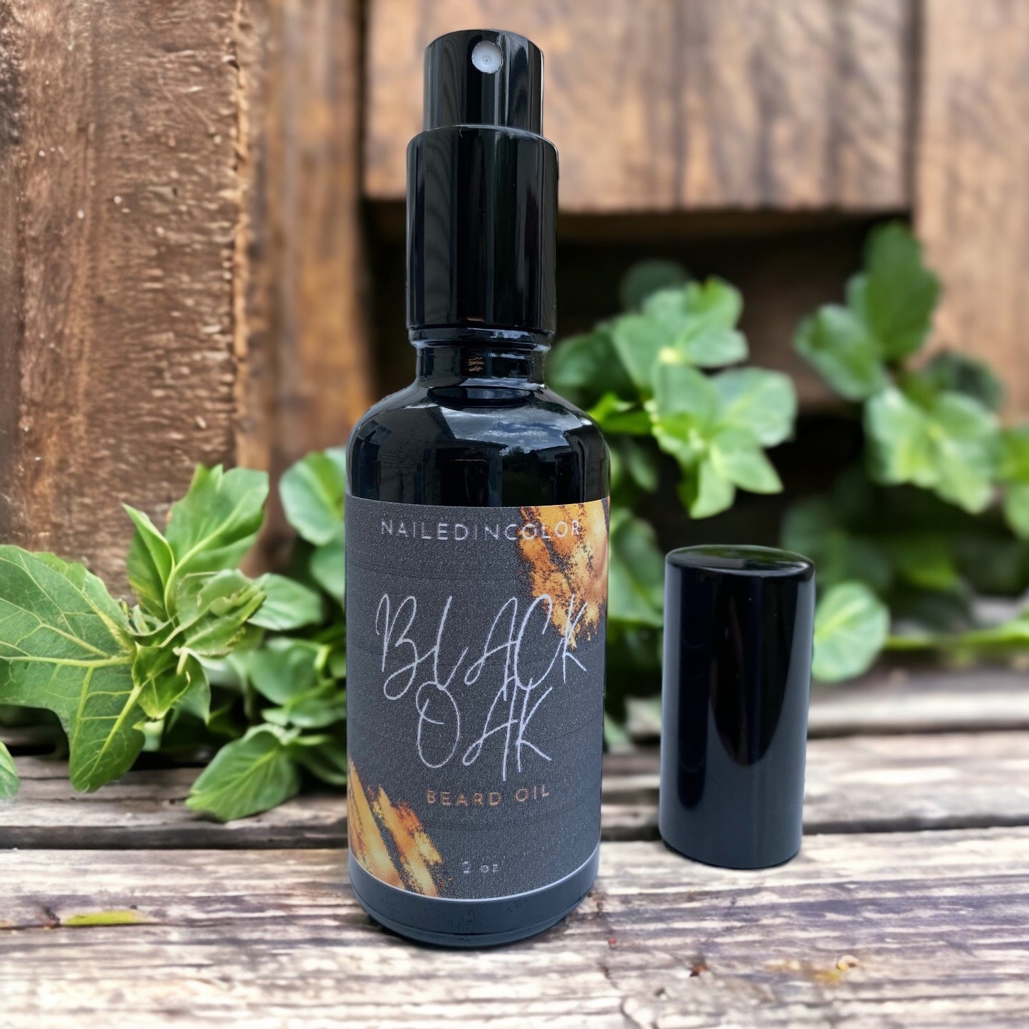 Black Oak Beard Oil for Men by NailedInColor Skin Protection Beard Management Smoothing Moisturizing Grooming