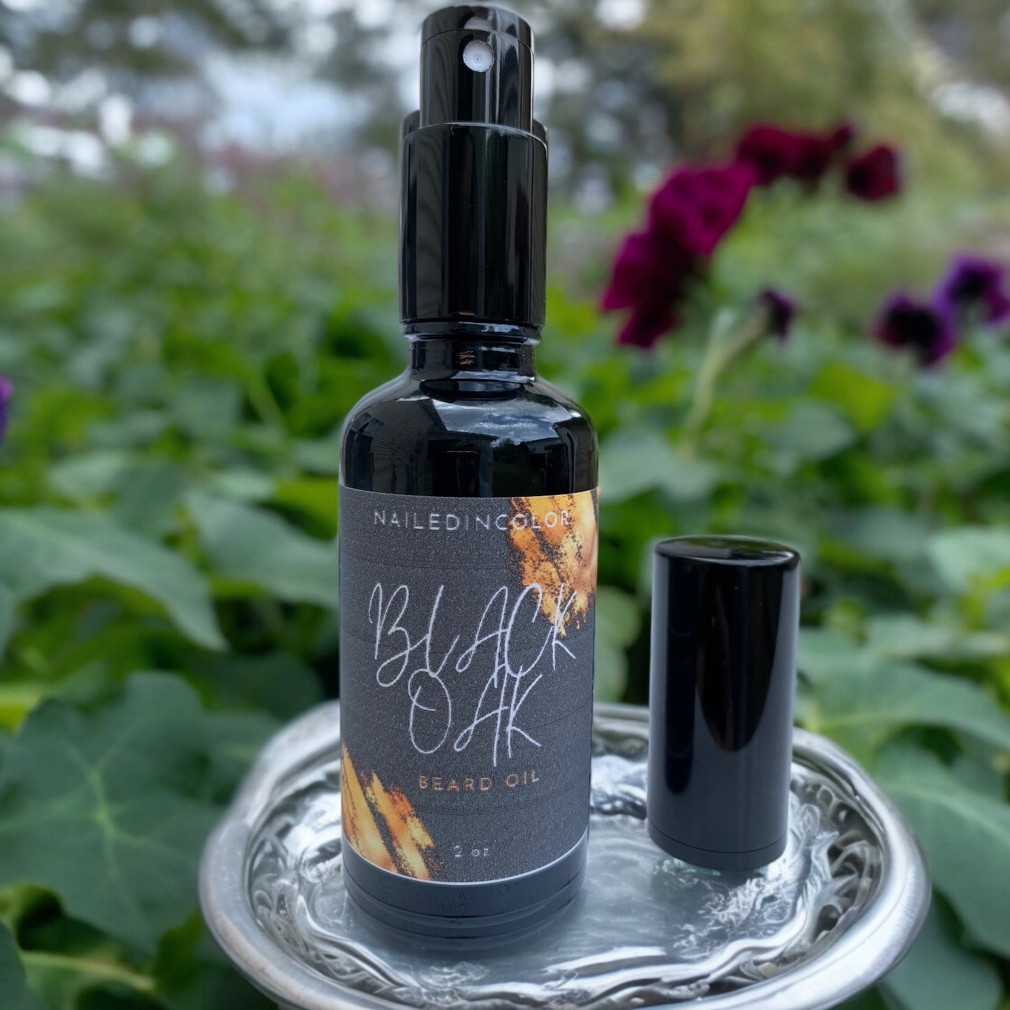Black Oak Beard Oil for Men by NailedInColor Skin Protection Beard Management Smoothing Moisturizing Grooming
