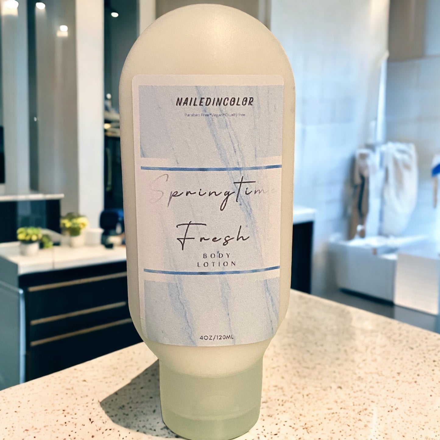 Springtime Fresh Hand & Body Lotion Goats' Milk by NailedInColor Scented Healthy Skin Care Moisturizer