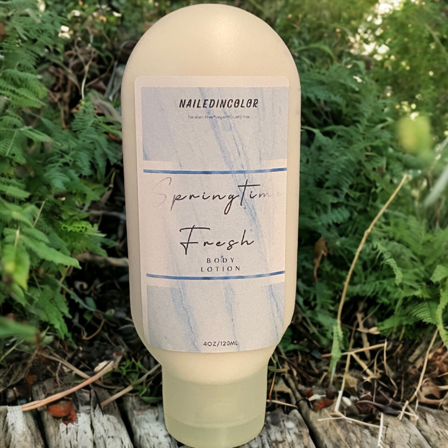 Springtime Fresh Hand & Body Lotion Goats' Milk by NailedInColor Scented Healthy Skin Care Moisturizer