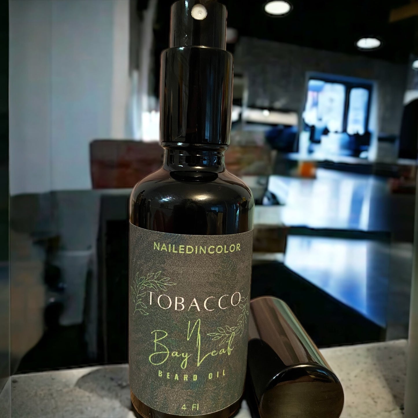 Tobacco N Bay Leaf Scented Beard Oil for Men by NailedInColor Skin Healthy Beard Smoothing Moisturizing Toiletry