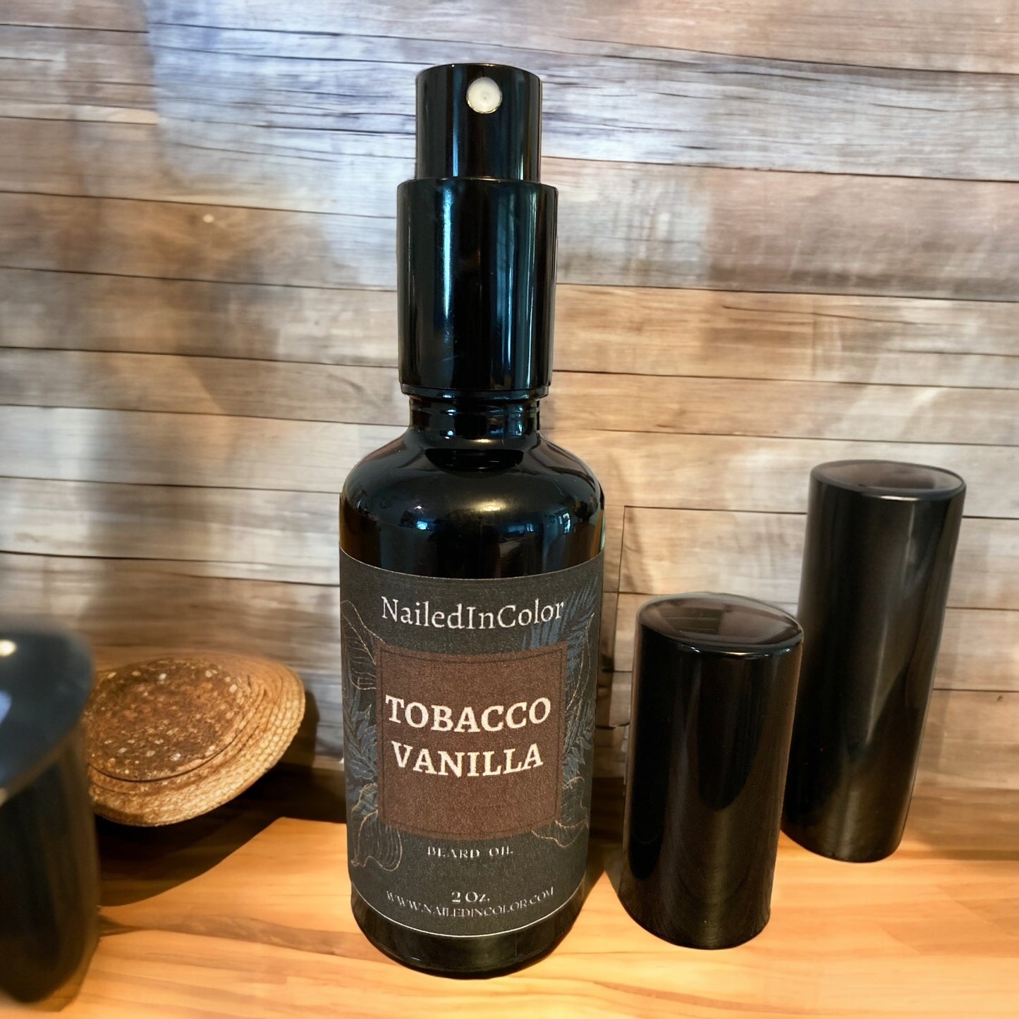 Tobacco Vanilla Scented Beard Oil for Men by NailedInColor Skin Protection Beard Management Moisturized Toiletry Grooming