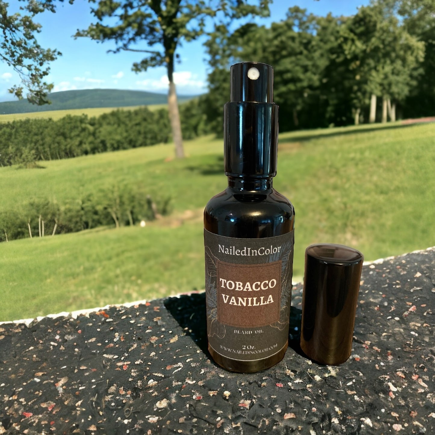 Tobacco Vanilla Scented Beard Oil for Men by NailedInColor Skin Protection Beard Management Moisturized Toiletry Grooming