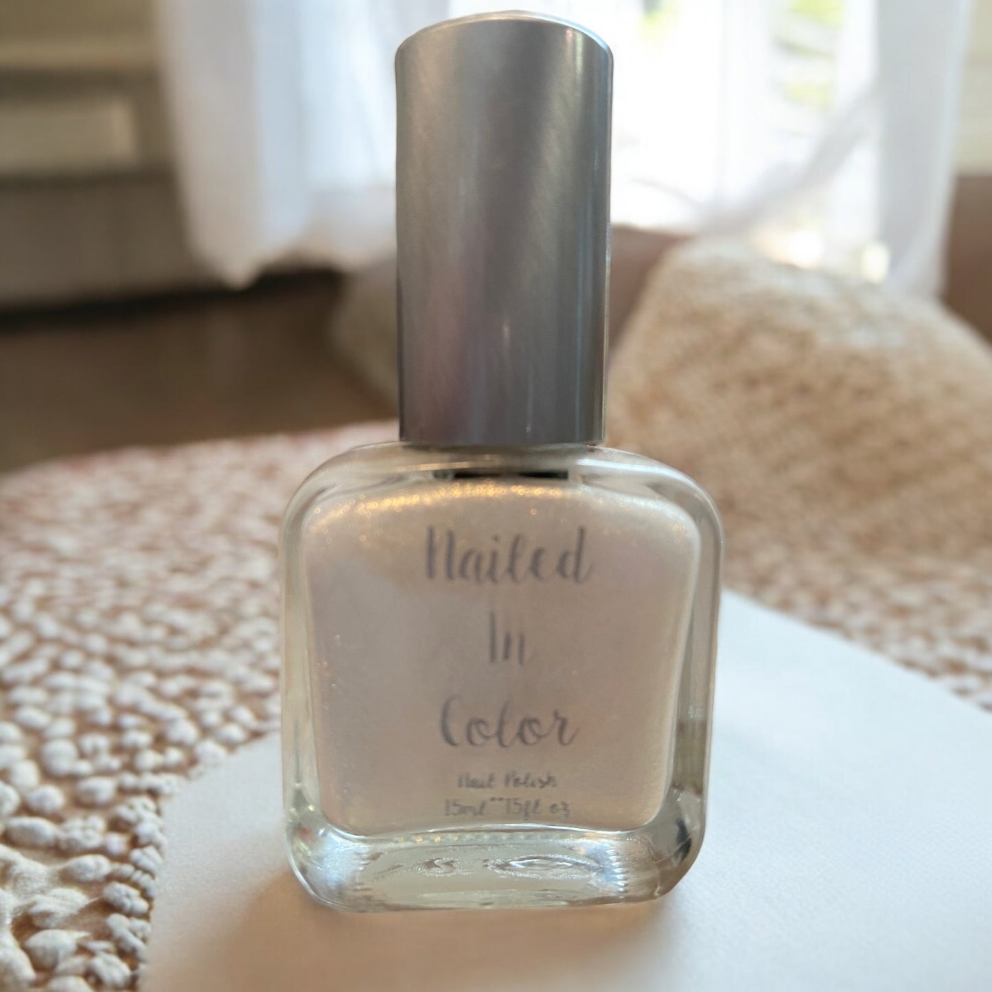 Nana's Pearls Beautiful Shimmery Frosty Pearl Nail Polish Gold Highlights Women's Teens Nail Color by NailedInColor