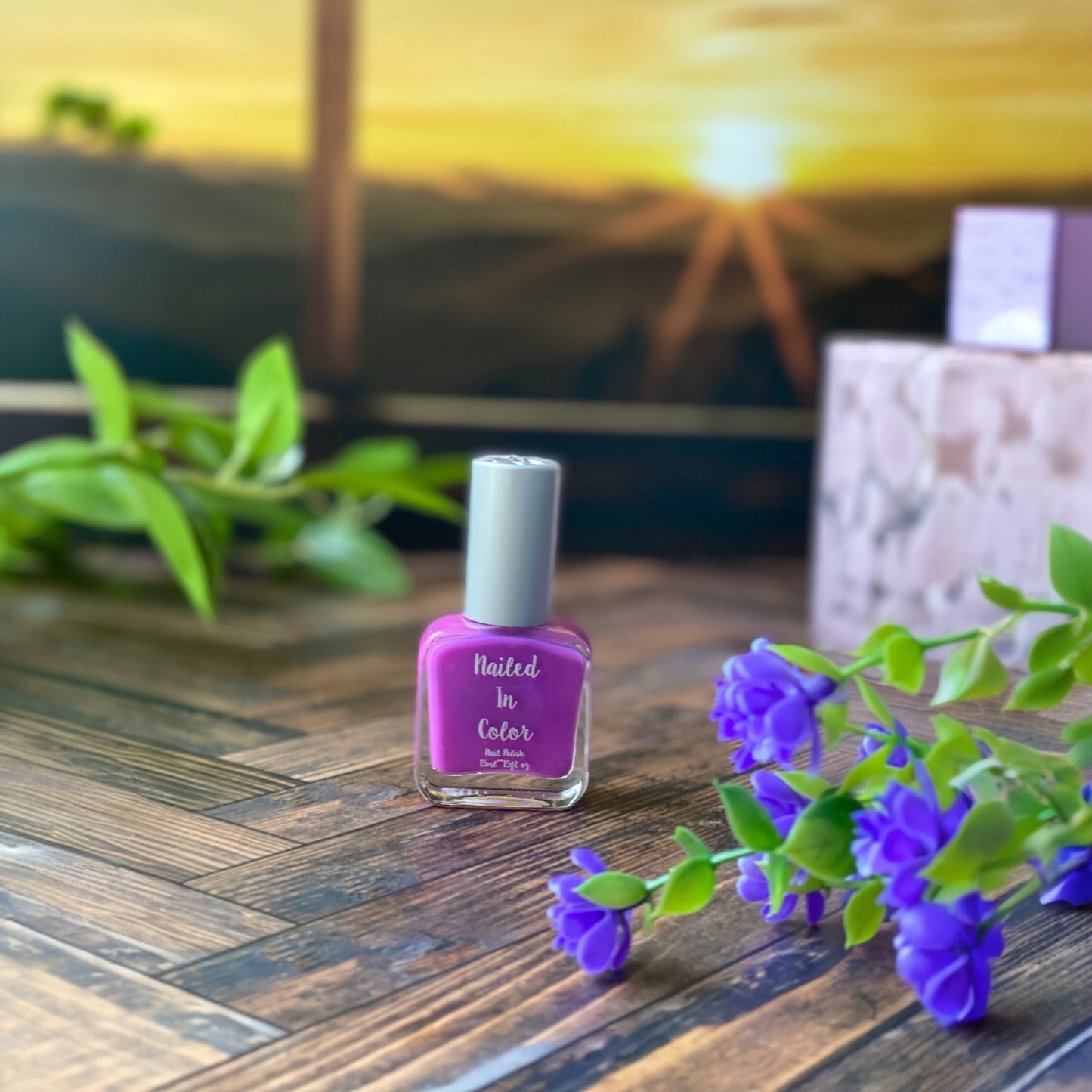 Morning Fascination-Photochromic Nail Polish Womens Teens Color Changing Sunlight Color Shift Pink Purple by NailedInColor