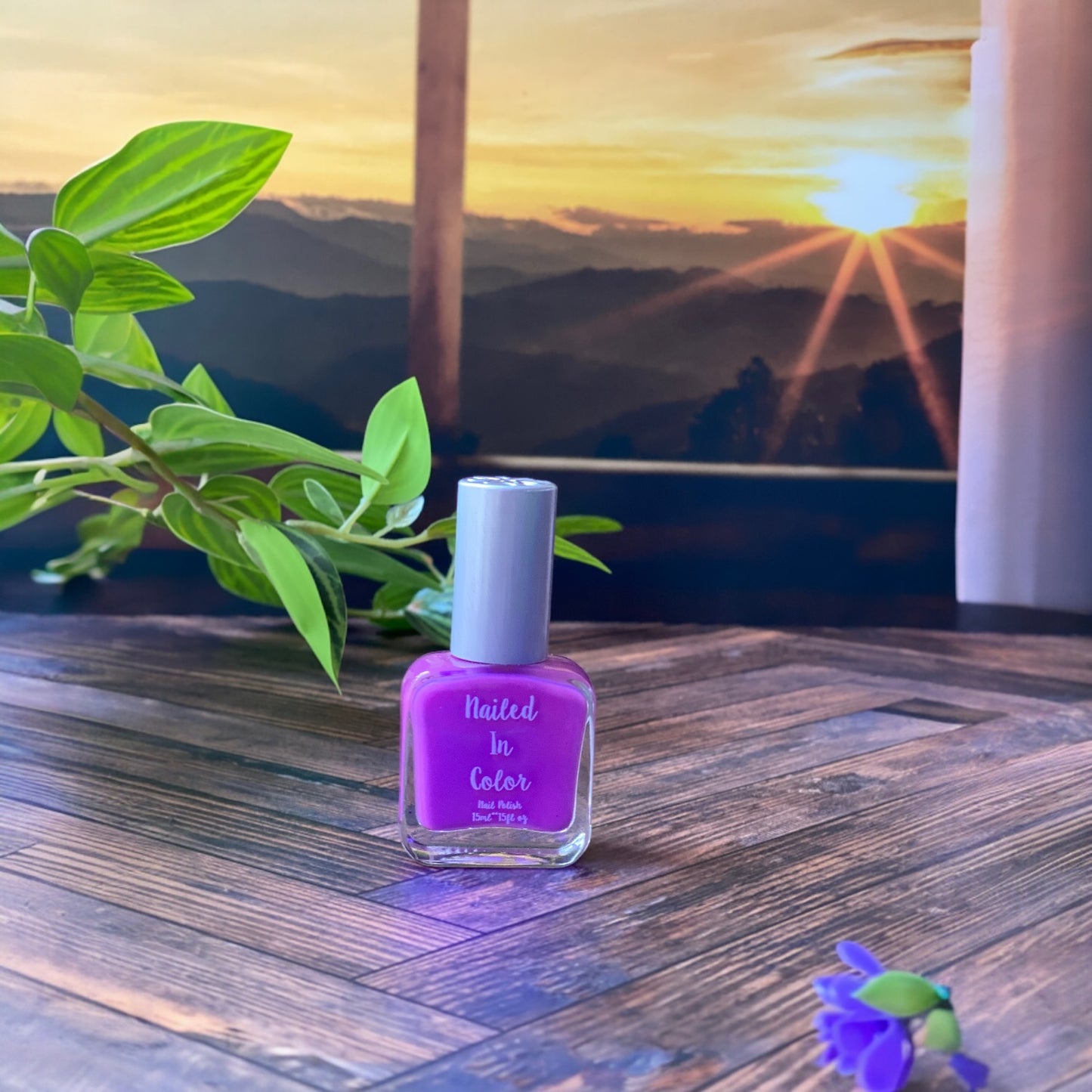 Morning Fascination-Photochromic Nail Polish Womens Teens Color Changing Sunlight Color Shift Pink Purple by NailedInColor