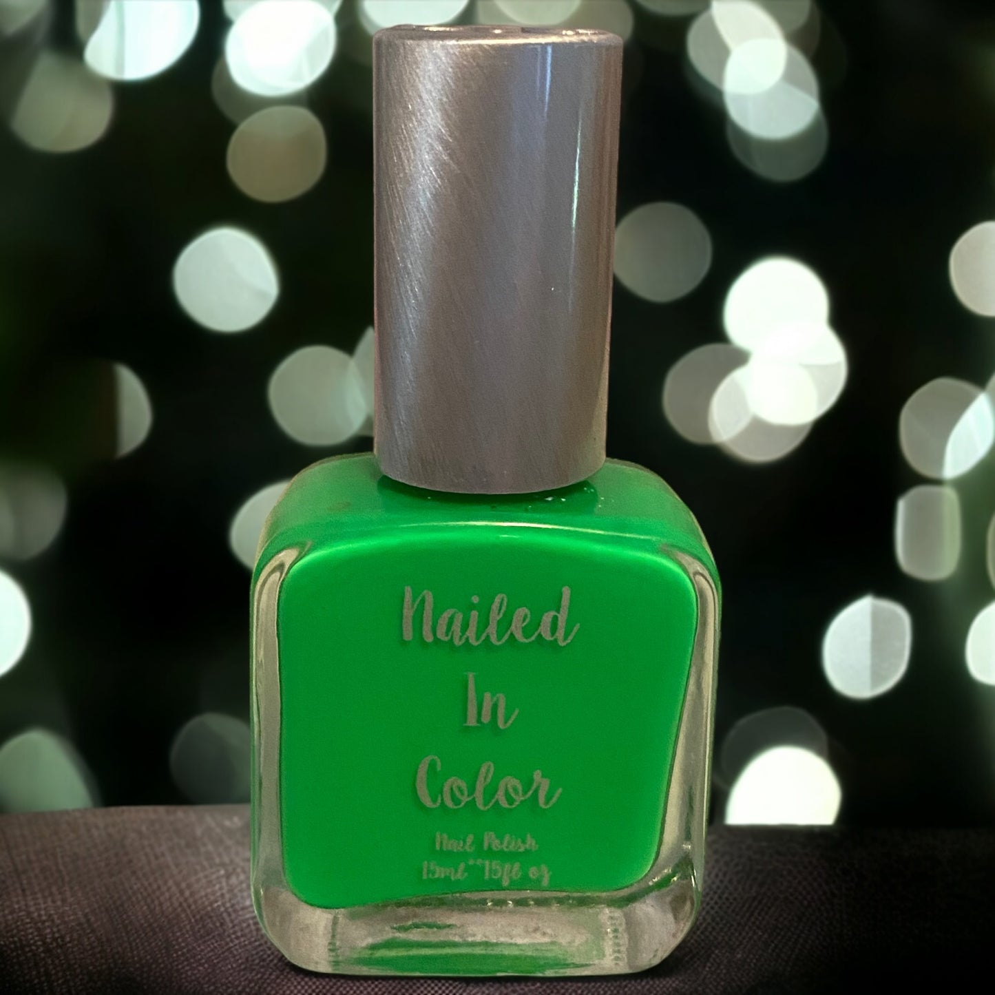 Jealousy- Florescent Green Nail Polish Neon Women's Teens Nail Color Deep Grass Green by NailedInColor