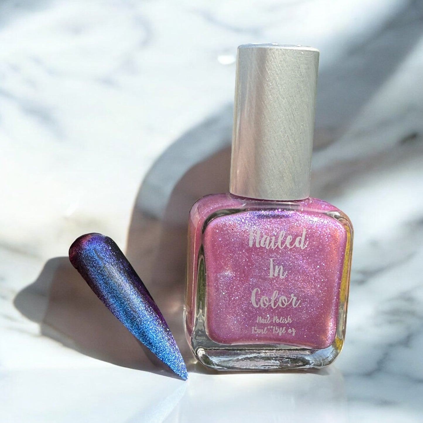 Bridal Blush- Shimmery Pearlescent Chameleon Nail Color Ladie's Teens Nail Polish Color Shift by NailedInColor