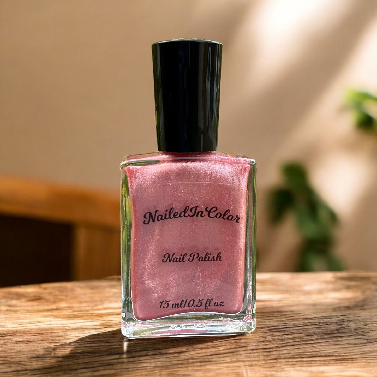 Pearl Blossom- Shimmer Pearlescence Women's Teens Nail Color Dusty Peach Pink by NailedInColor
