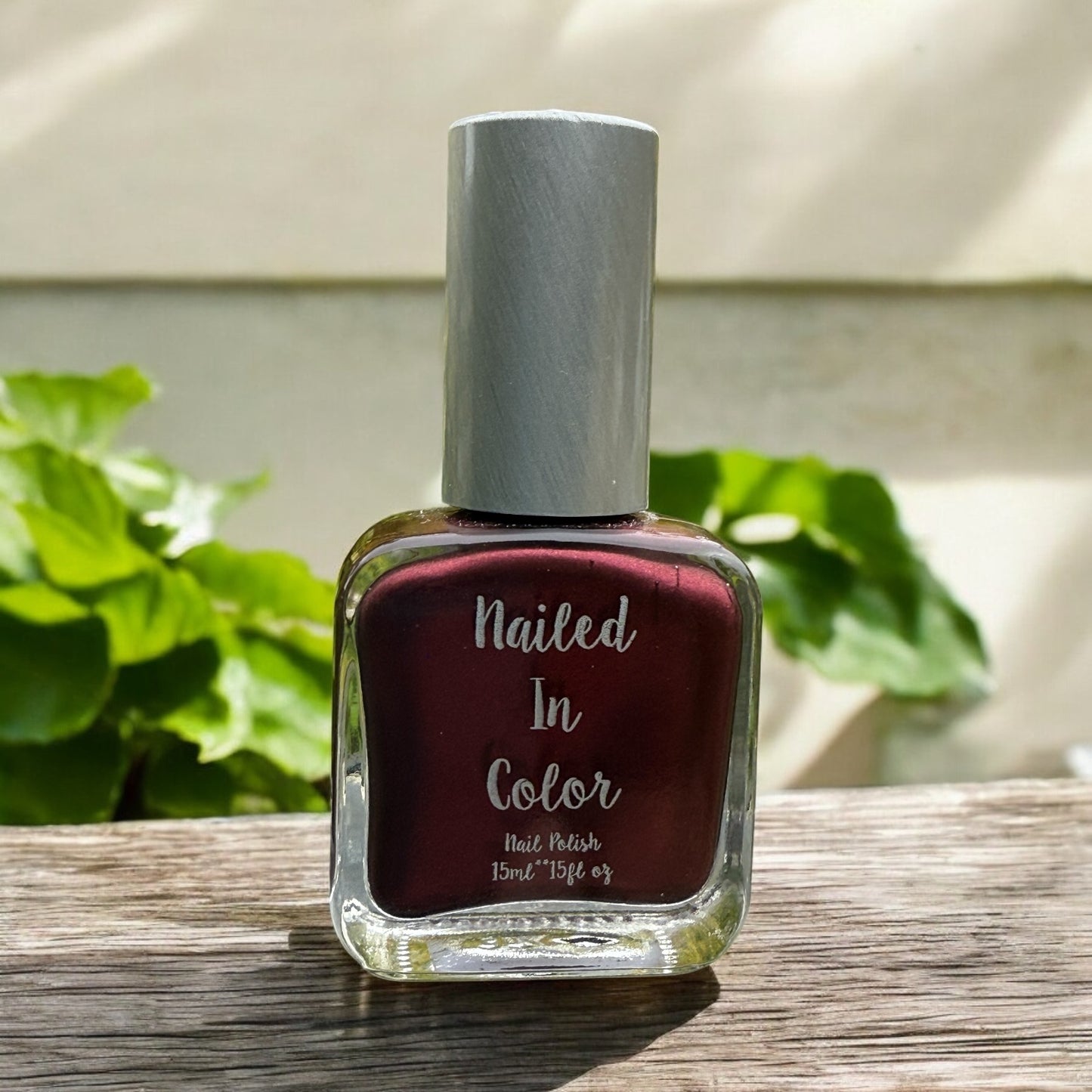 Black Cherry by NailedInColor Women's Teens Nail Color Burgandy Maroon Dark Nail Polish