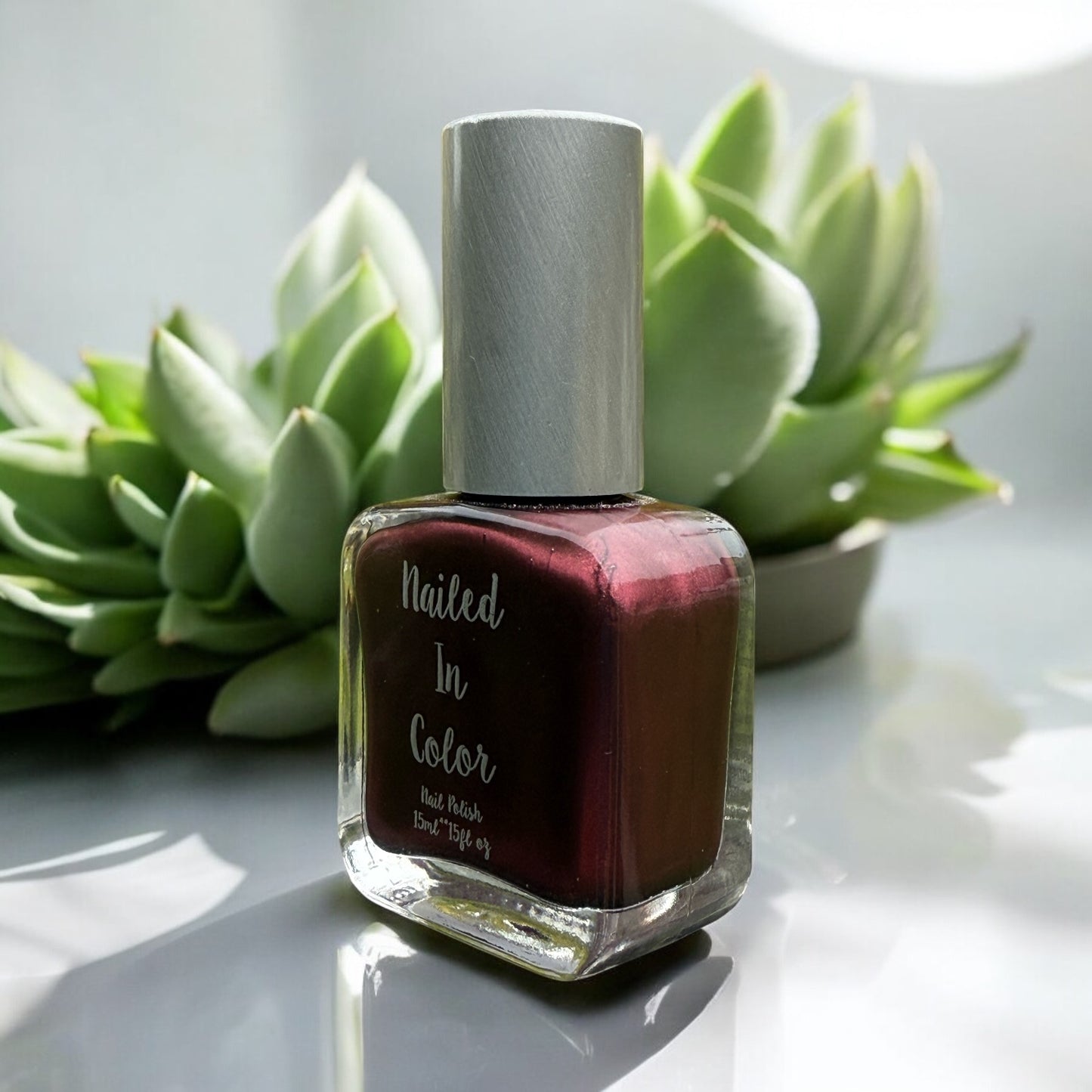 Black Cherry by NailedInColor Women's Teens Nail Color Burgandy Maroon Dark Nail Polish