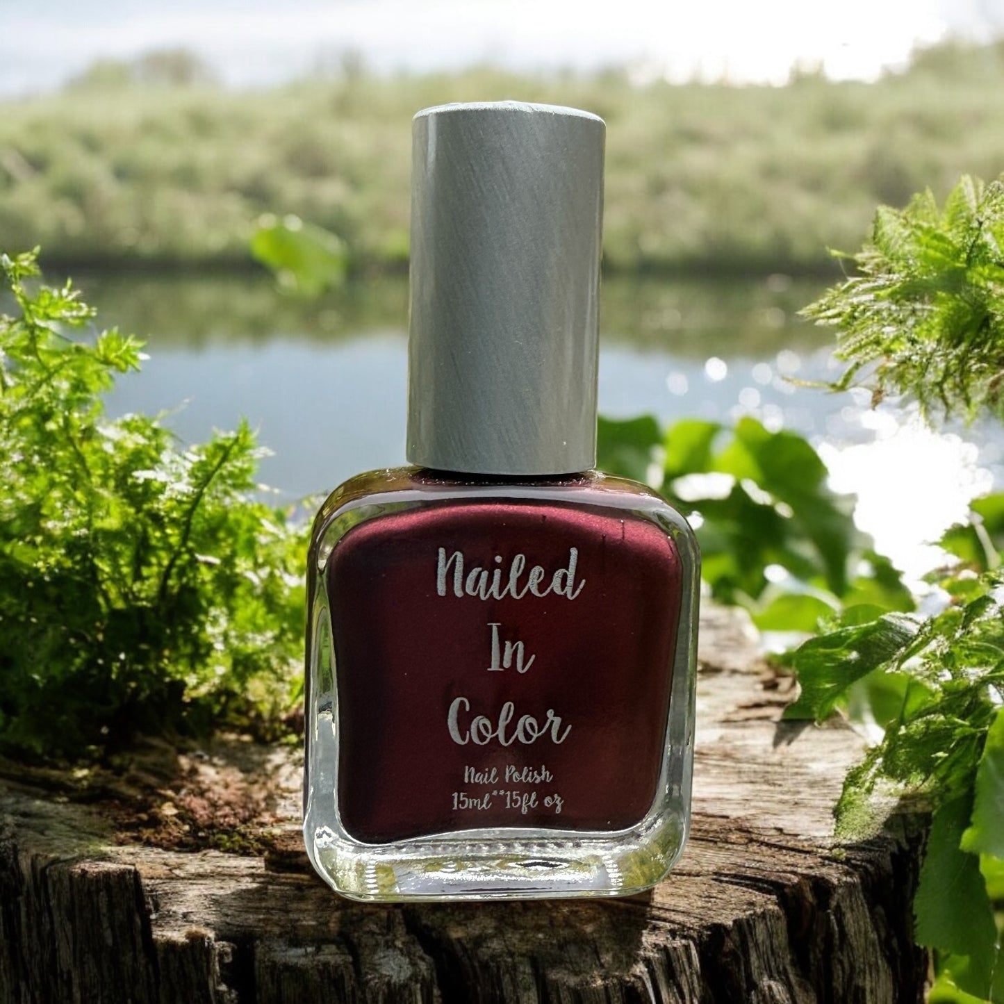 Black Cherry by NailedInColor Women's Teens Nail Color Burgandy Maroon Dark Nail Polish
