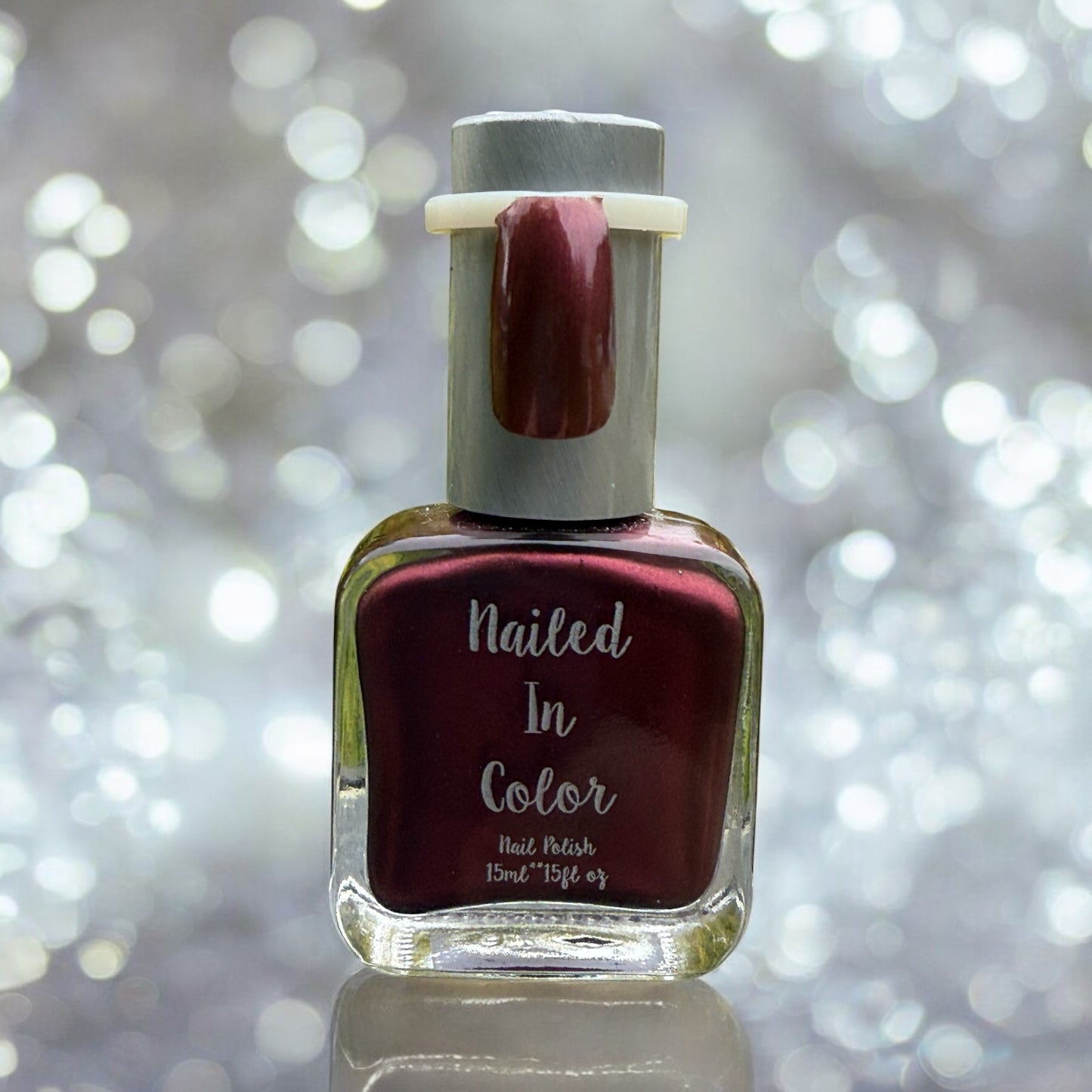 Black Cherry by NailedInColor Women's Teens Nail Color Burgandy Maroon Dark Nail Polish