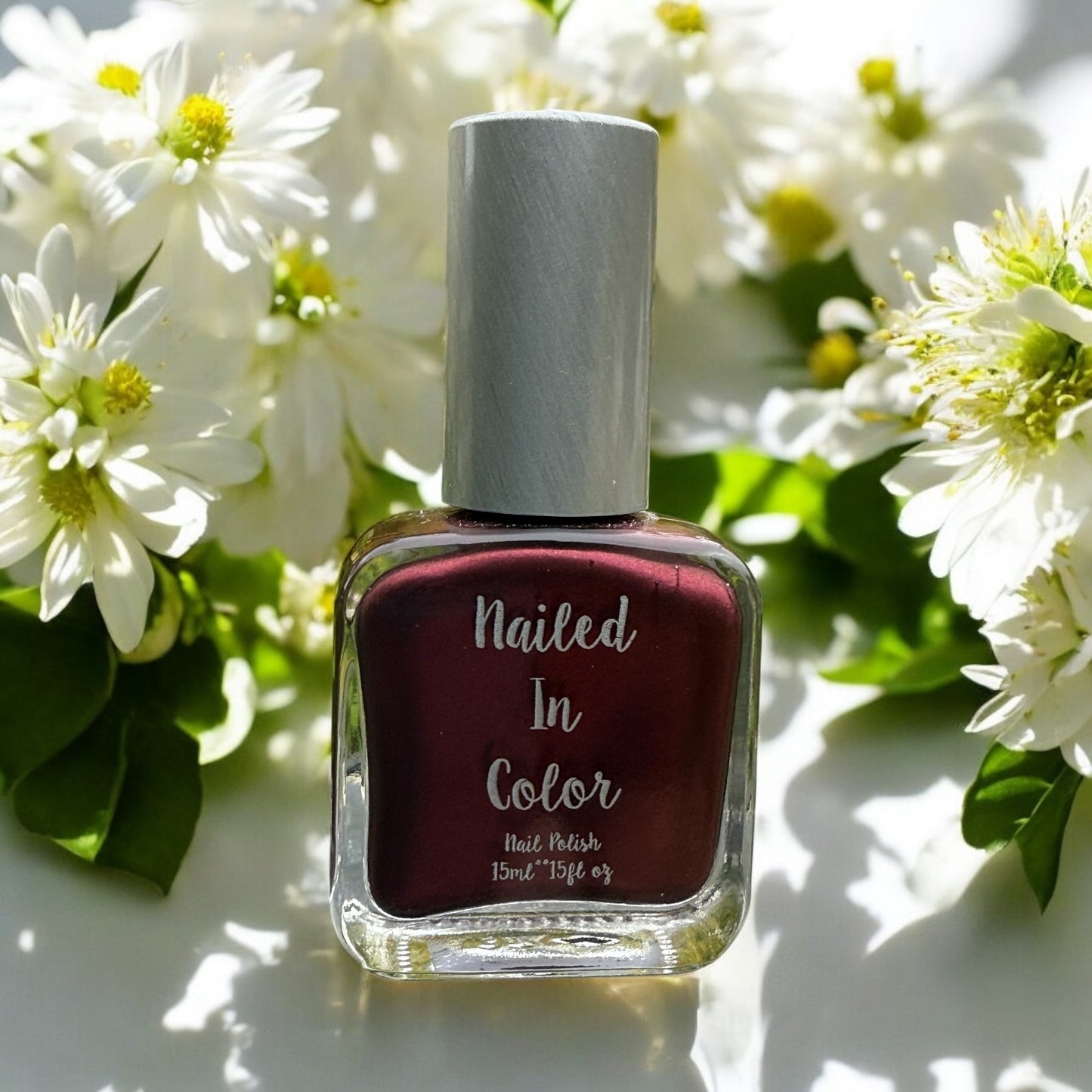 Black Cherry by NailedInColor Women's Teens Nail Color Burgandy Maroon Dark Nail Polish