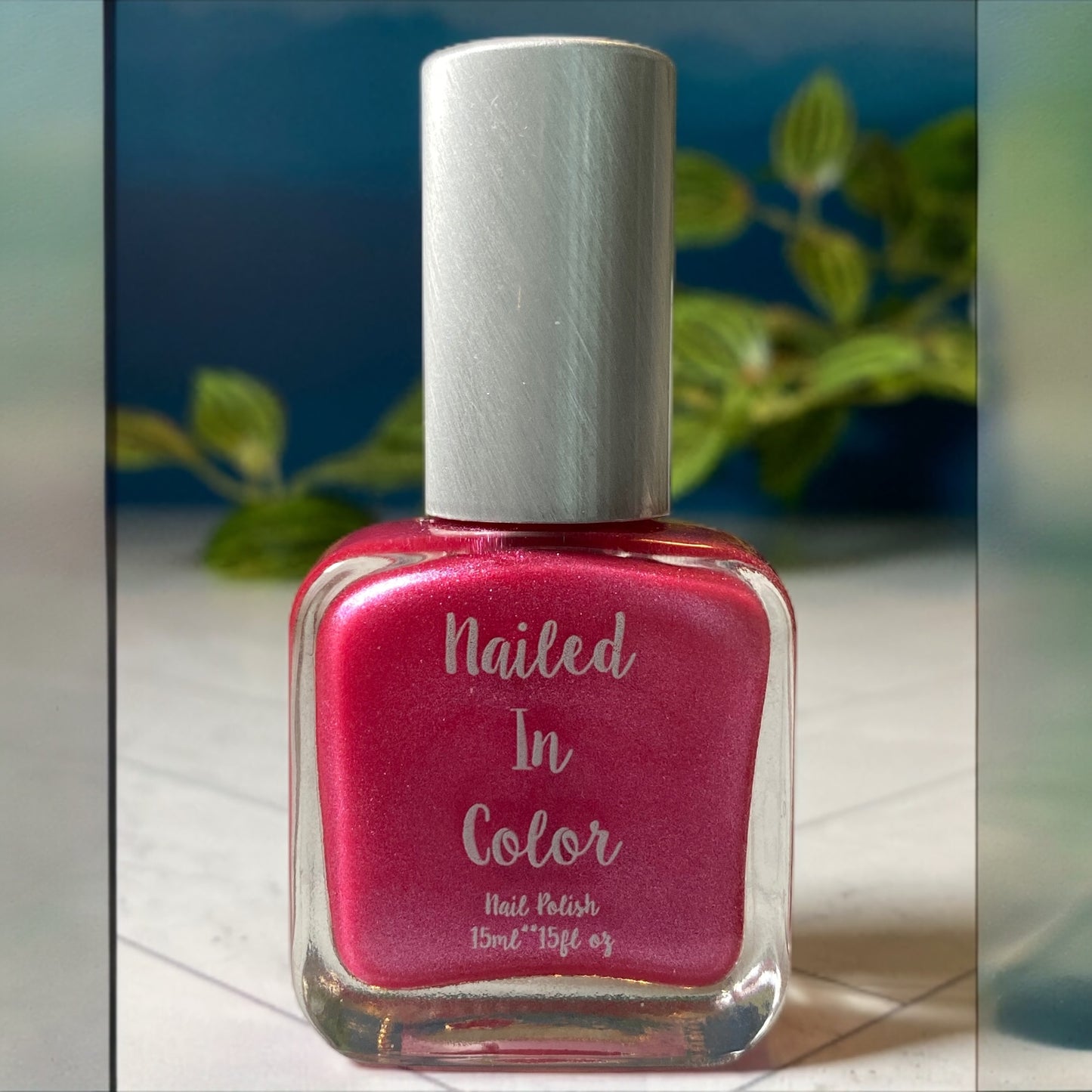 Her Lullaby Beautiful Rose Pink Shimmer Nail Polish Women's Teens Nail Color by NailedInColor