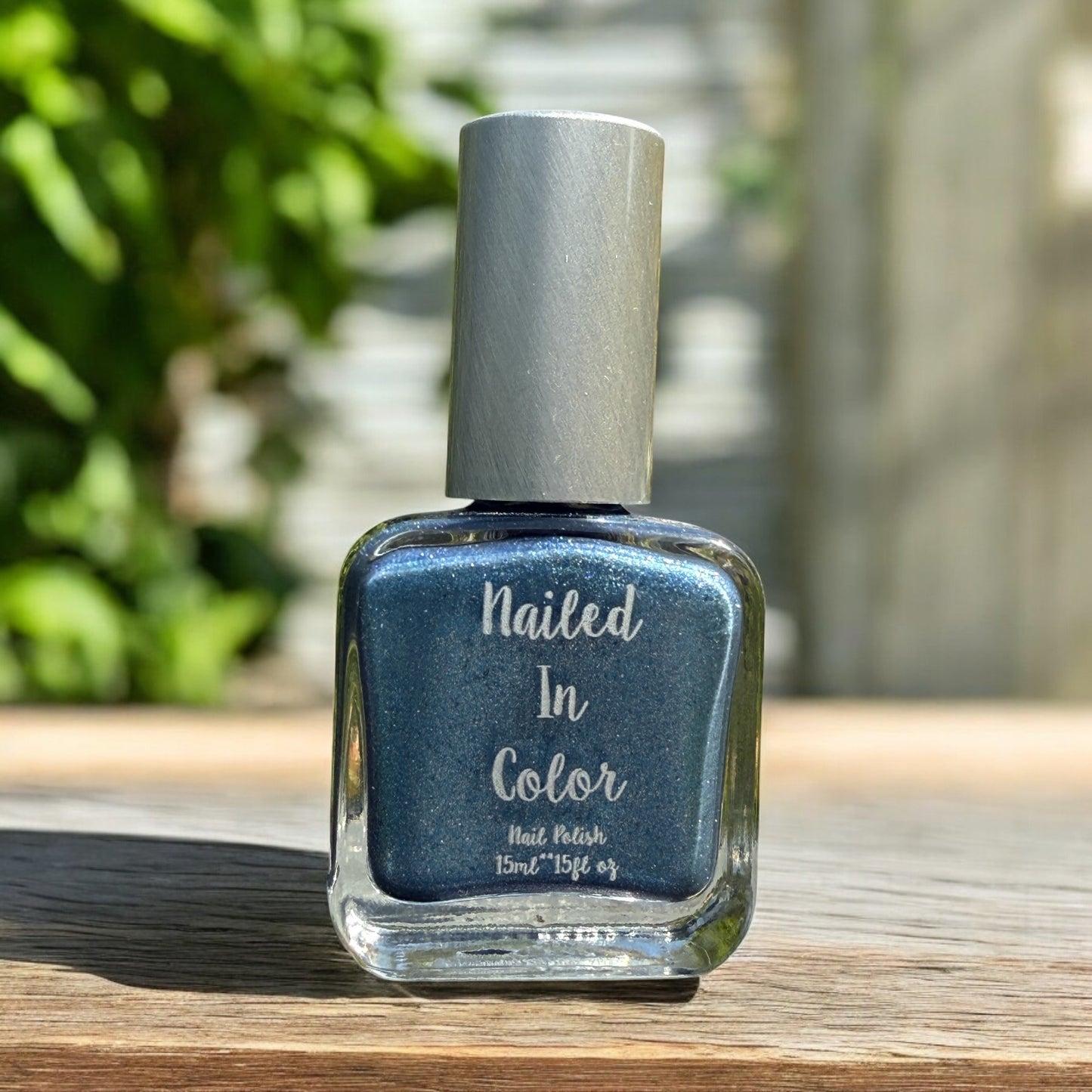 Bitchn Denim- Shimmery Denim Blue Nail Polish Women's Nail Color Cosmetic Women's Beauty by NailedInColor