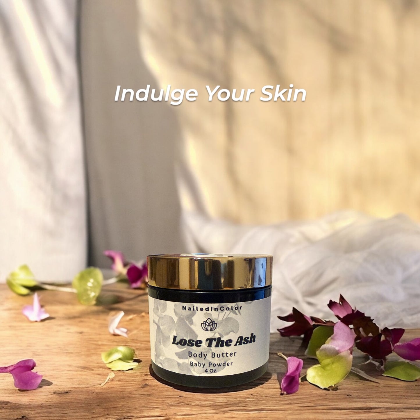Lose The Ash Body Butter Baby Powder Scent Skin Saving Hydration Moisturizing Women's Healthy Skin Care by NailedInColor