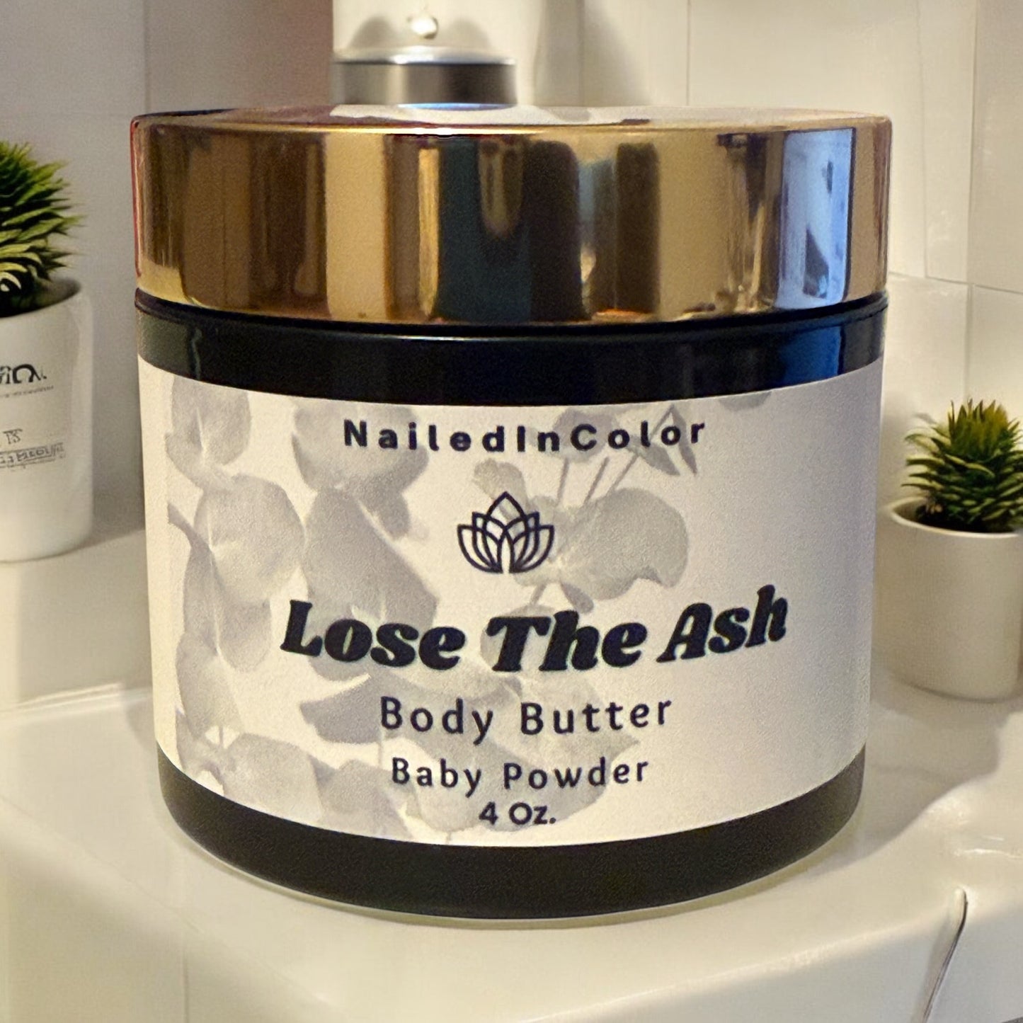 Lose The Ash Body Butter Baby Powder Scent Skin Saving Hydration Moisturizing Women's Healthy Skin Care by NailedInColor