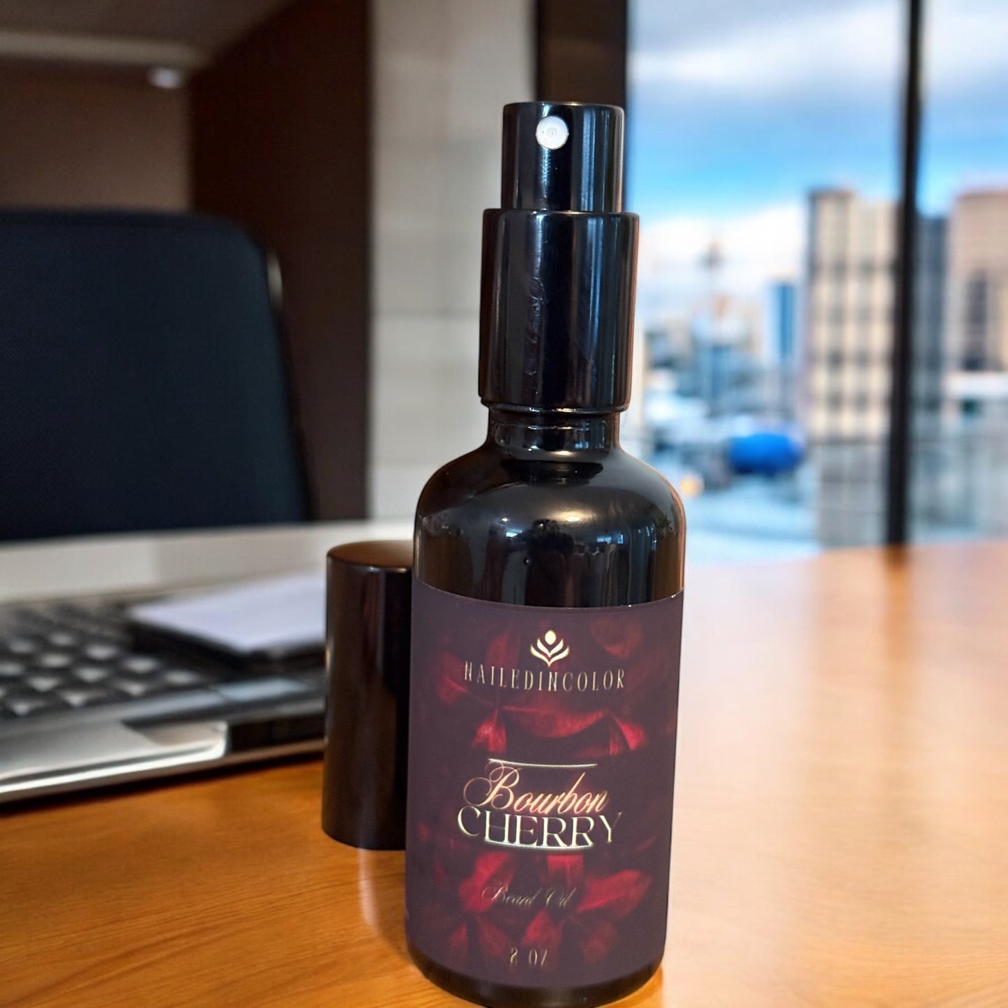 Bourbon Cherry Beard Oil Scented Men's Grooming Moisturizing Skin Care Men's Toiletries by NailedInColor