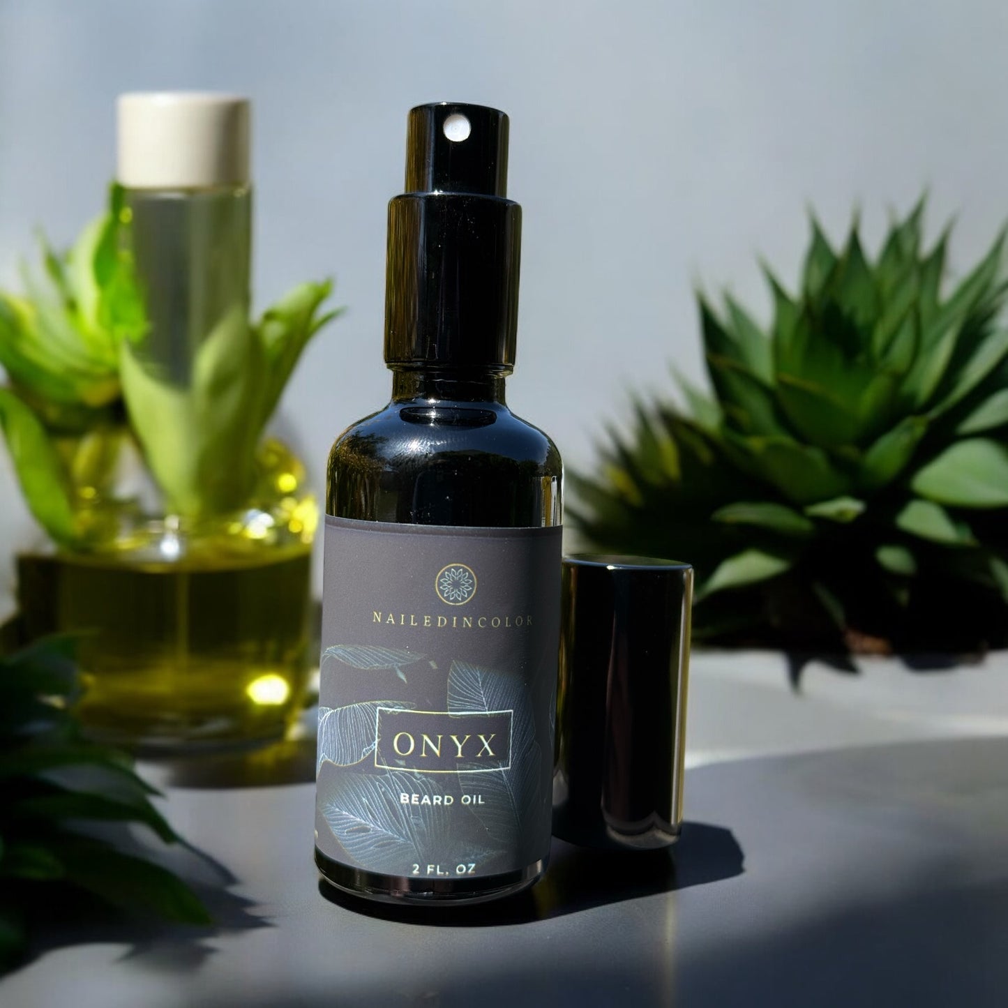 Onyx Beard Oil-Men's Grooming Experience Scented for Today's Man Moisturizing Skin Protection Toiletry by NailedInColor