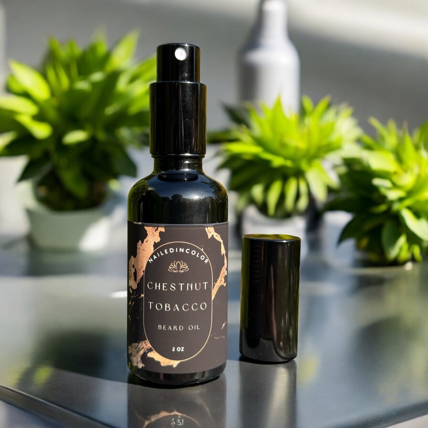 Chestnut Tobacco- Men's Scented Beard Oil Skin Moisturizer Beard and Skin Care Grooming by NailedInColor