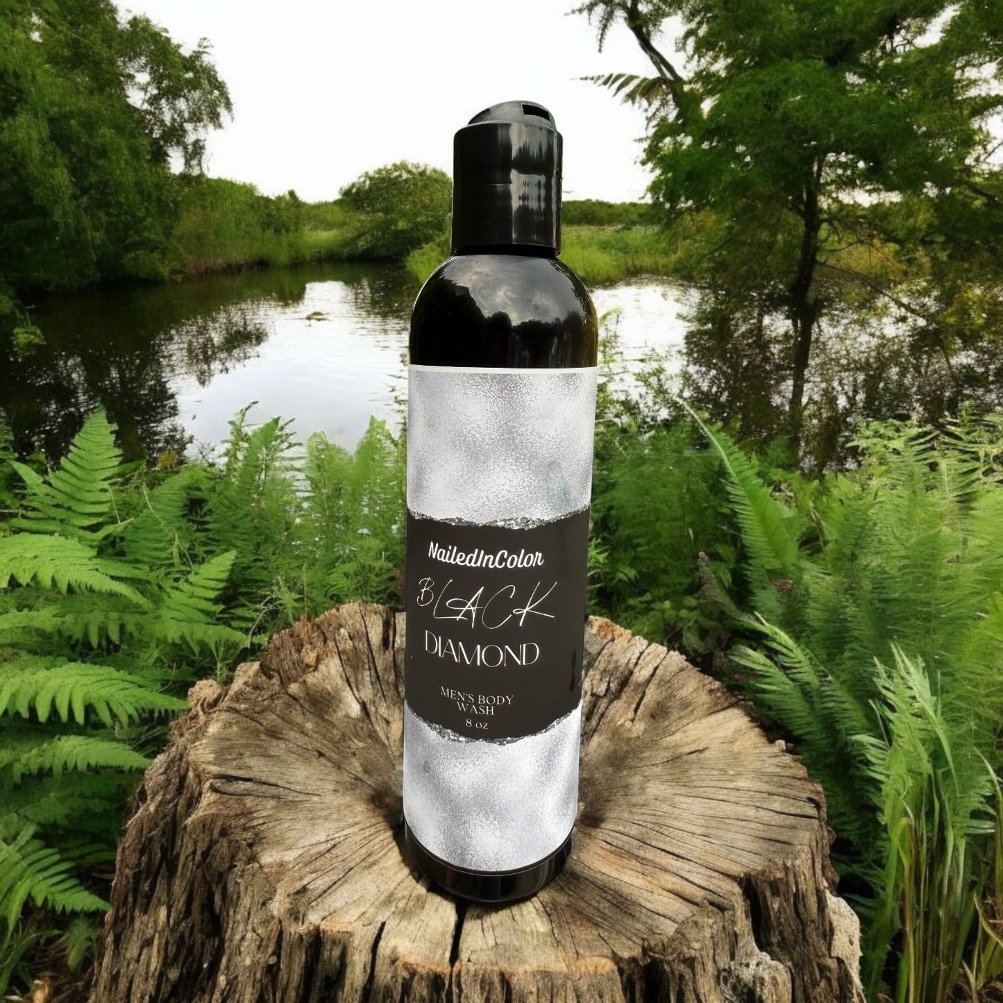 Black Diamond Body Wash for Men-Shower Gel-Lightly Scented-Moisturizer-Hydration-Cleanser by NailedInColor