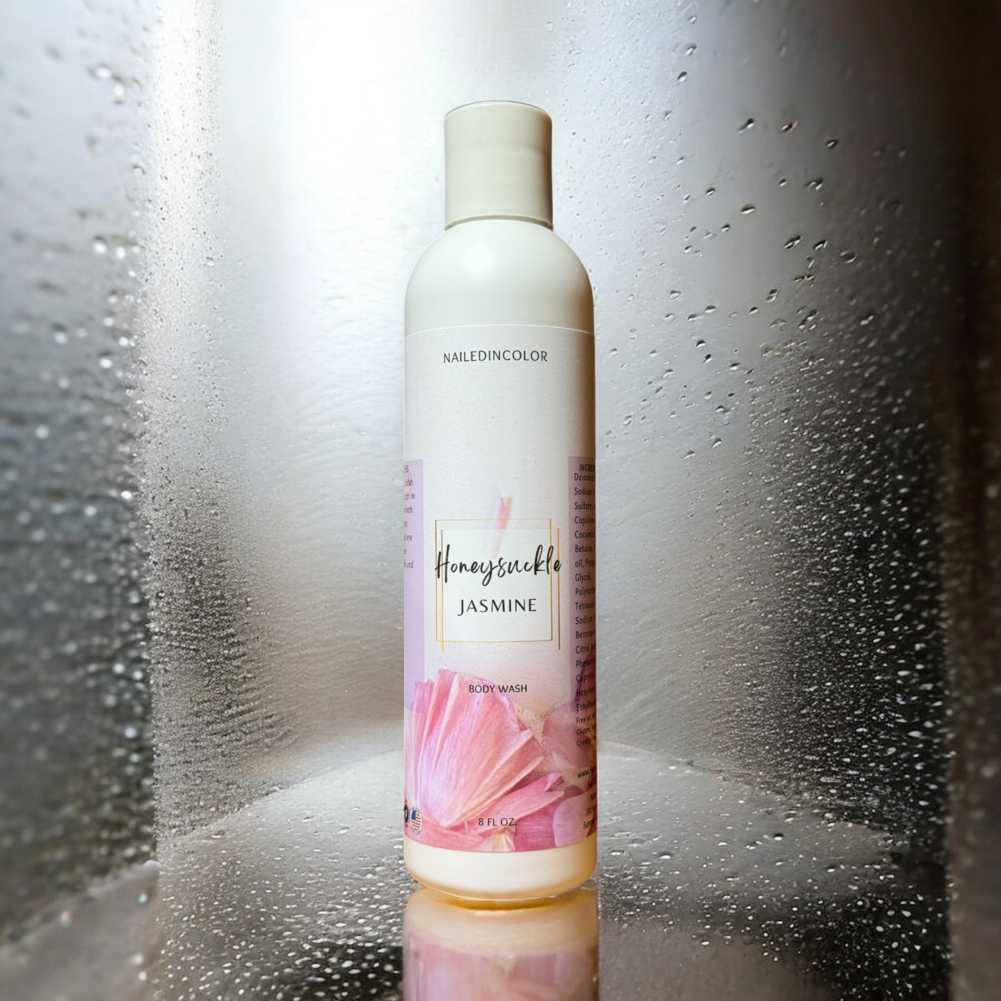 Honeysuckle Jasmine Shower Gel-Women's Floral Scent-Ladie's Body Wash-Skin Care-Bath & Beauty by NailedInColor