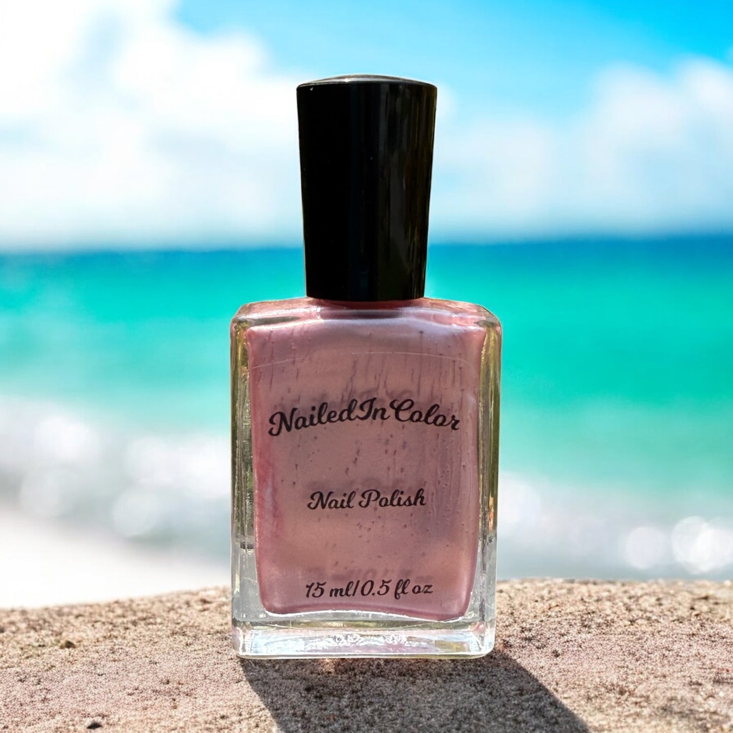 Shell Pink-Women's Nail Color-Semi Sheer-Ladie's Polish-Teens-Light Pink Nail Polish by NailedInColor