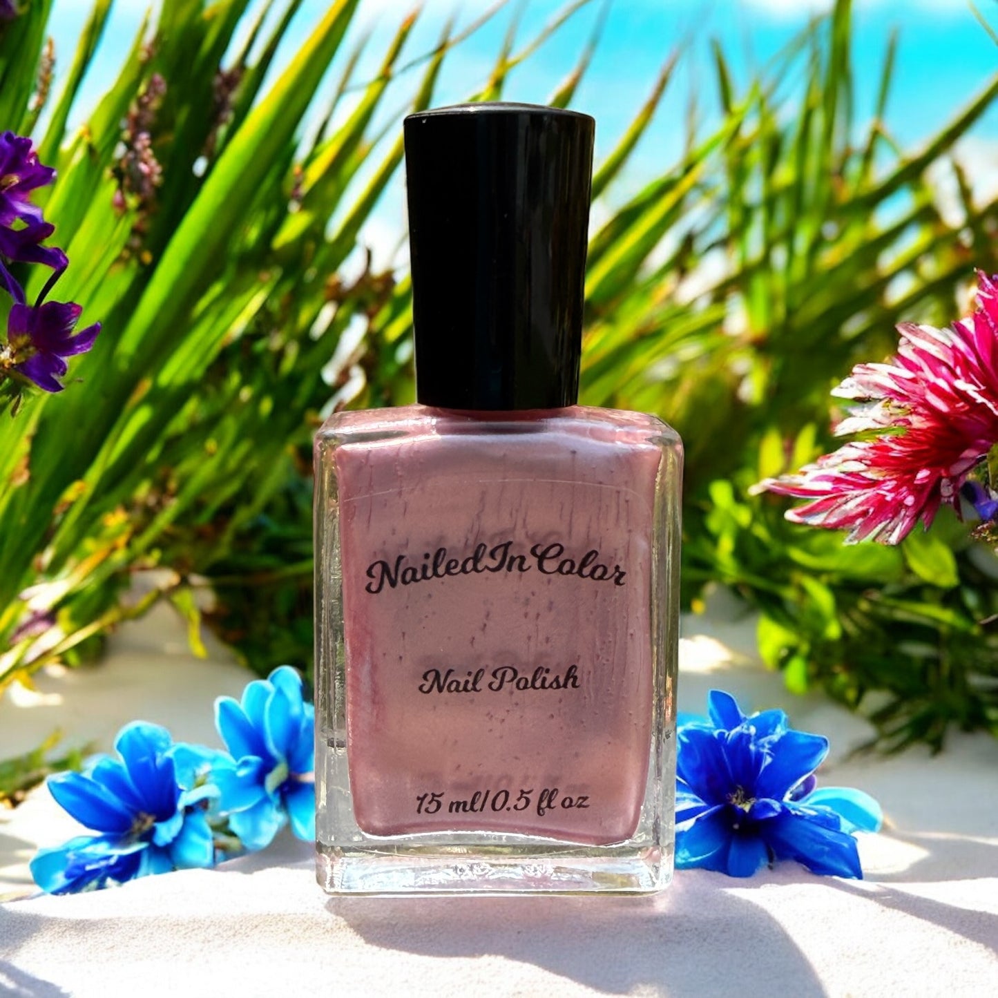 Shell Pink-Women's Nail Color-Semi Sheer-Ladie's Polish-Teens-Light Pink Nail Polish by NailedInColor